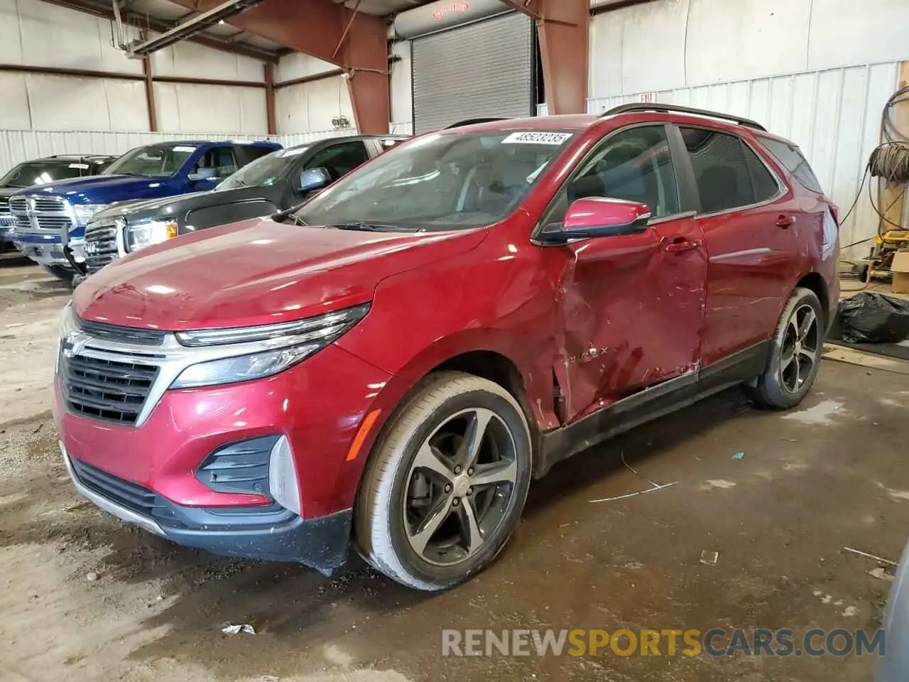 1 fotografías del automóvil dañado 3GNAXUEVXNL117646 CHEVROLET EQUINOX 2022