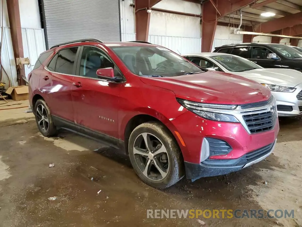 4 fotografías del automóvil dañado 3GNAXUEVXNL117646 CHEVROLET EQUINOX 2022