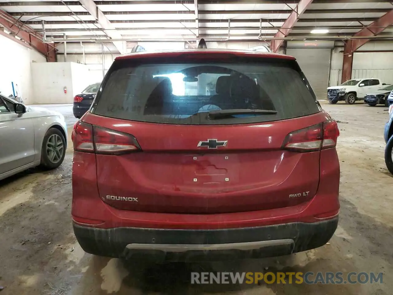 6 fotografías del automóvil dañado 3GNAXUEVXNL117646 CHEVROLET EQUINOX 2022