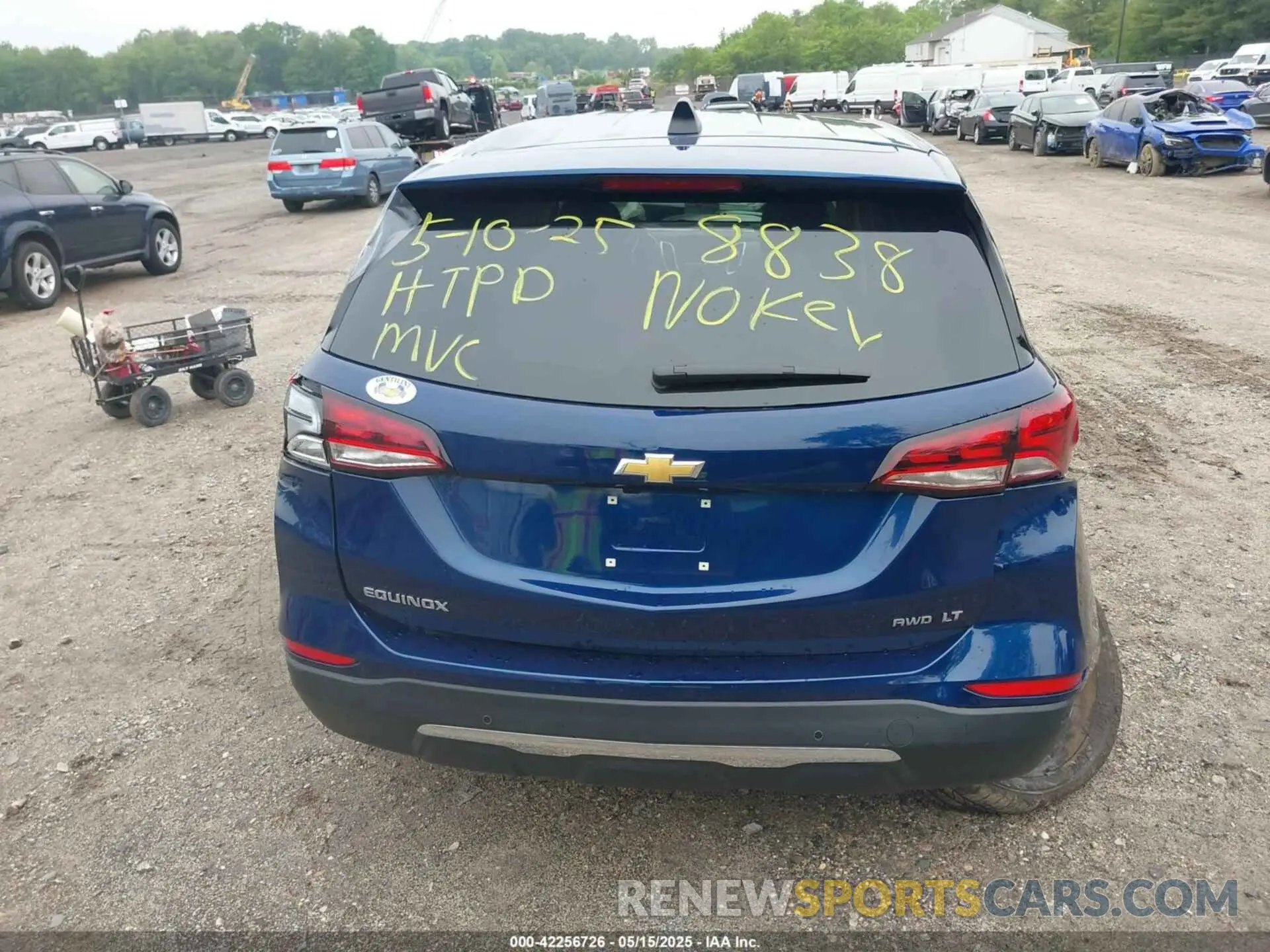16 fotografías del automóvil dañado 3GNAXUEVXNL313294 CHEVROLET EQUINOX 2022