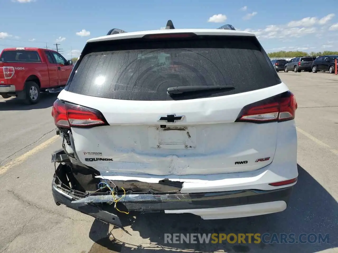 6 fotografías del automóvil dañado 3GNAXWEV5NS113344 CHEVROLET EQUINOX 2022