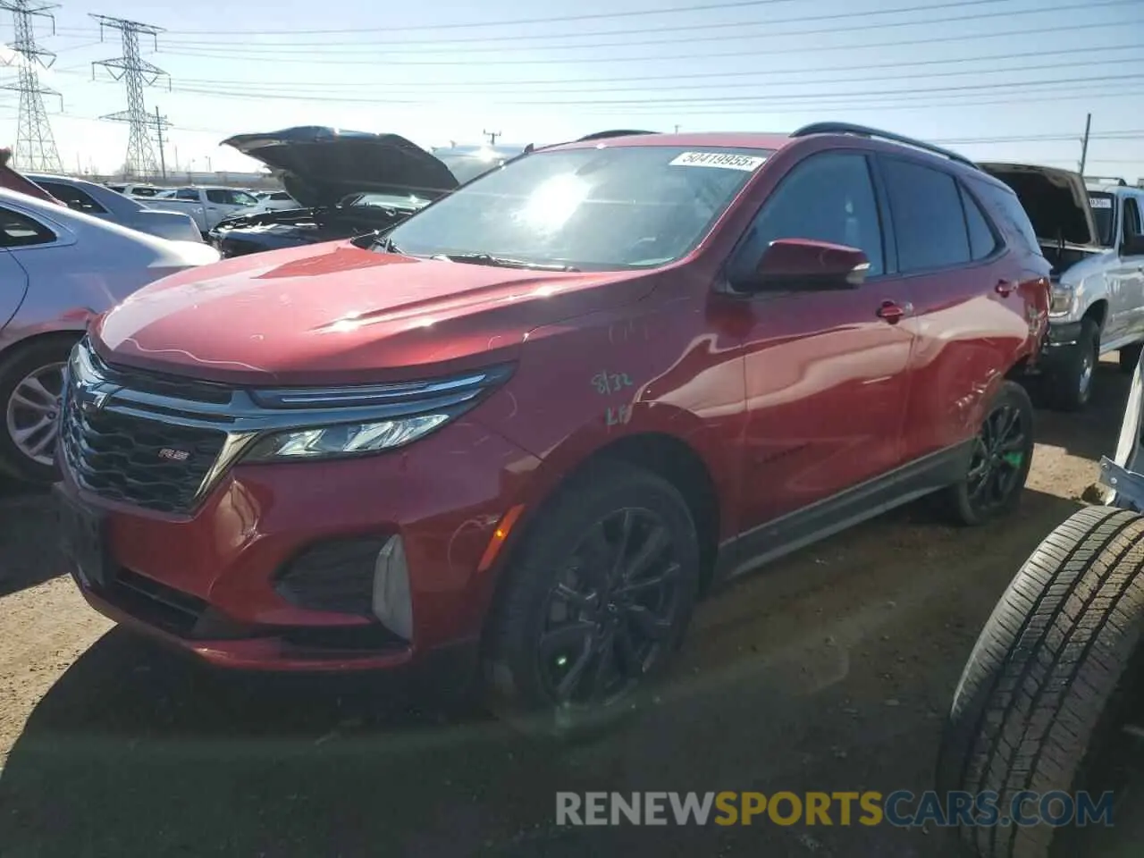 1 fotografías del automóvil dañado 3GNAXWEV5NS185810 CHEVROLET EQUINOX 2022