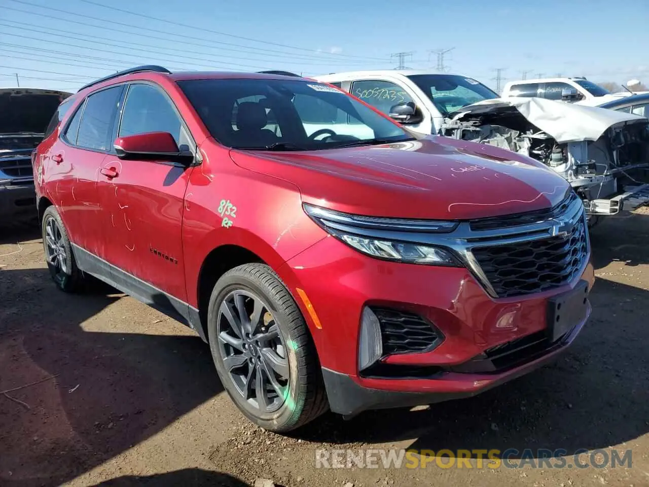 4 fotografías del automóvil dañado 3GNAXWEV5NS185810 CHEVROLET EQUINOX 2022