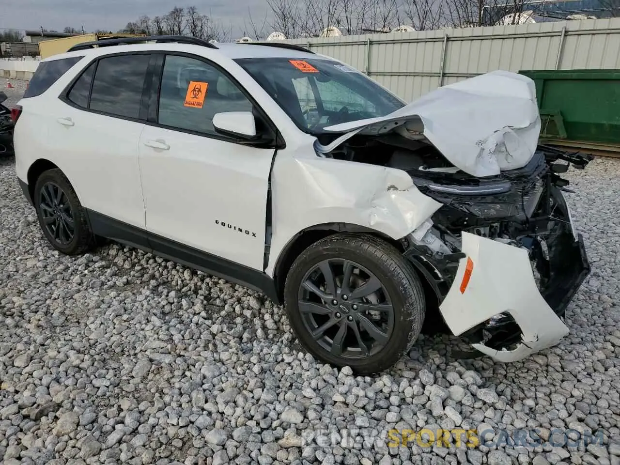 4 fotografías del automóvil dañado 3GNAXWEV9NS195563 CHEVROLET EQUINOX 2022