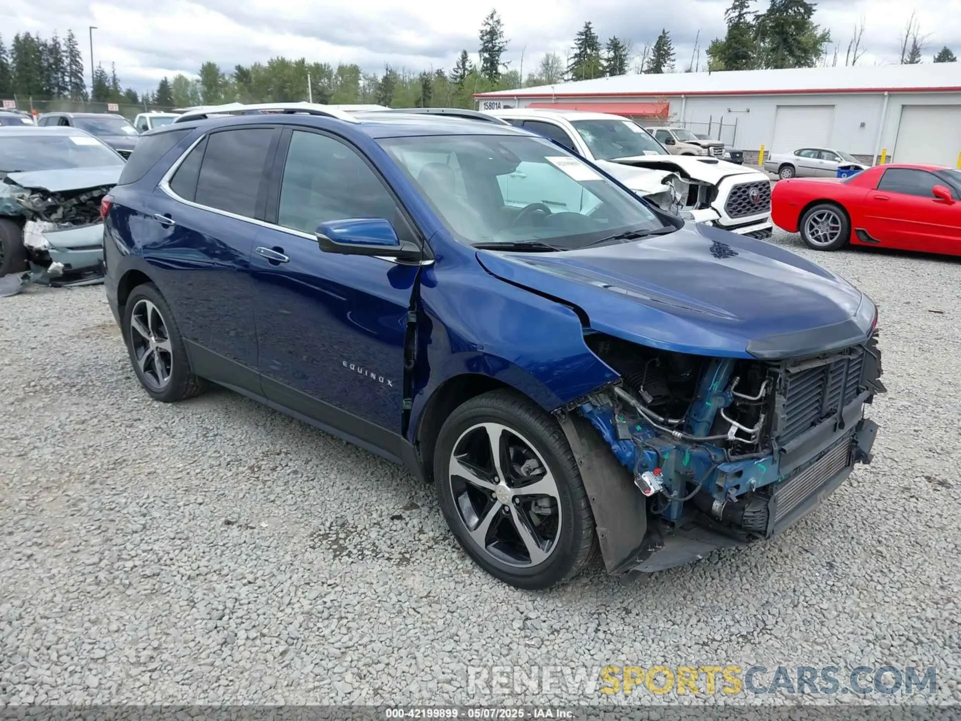 1 fotografías del automóvil dañado 3GNAXXEV5NS105492 CHEVROLET EQUINOX 2022