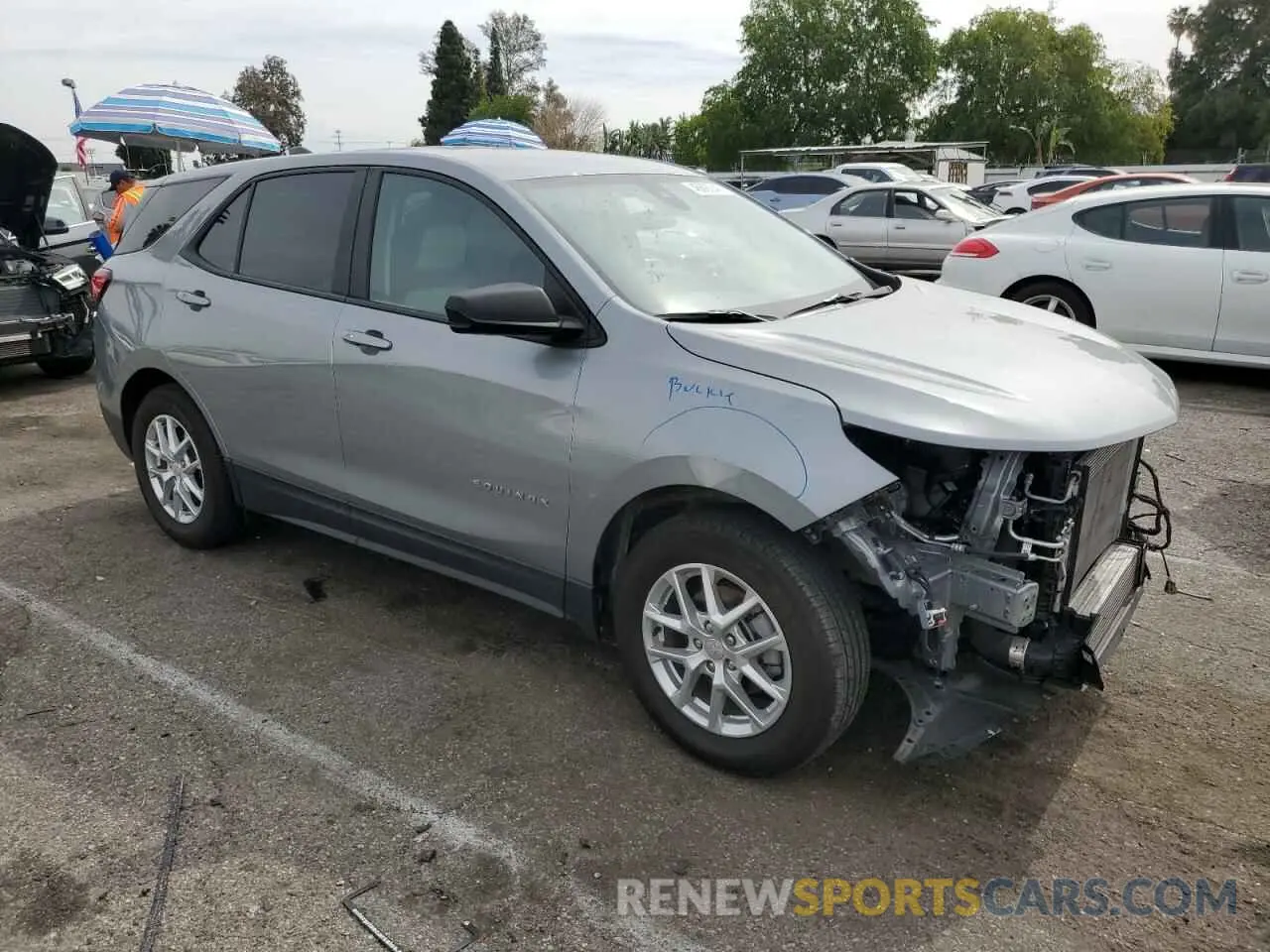 4 fotografías del automóvil dañado 3GNAXFEG1PL139728 CHEVROLET EQUINOX 2023