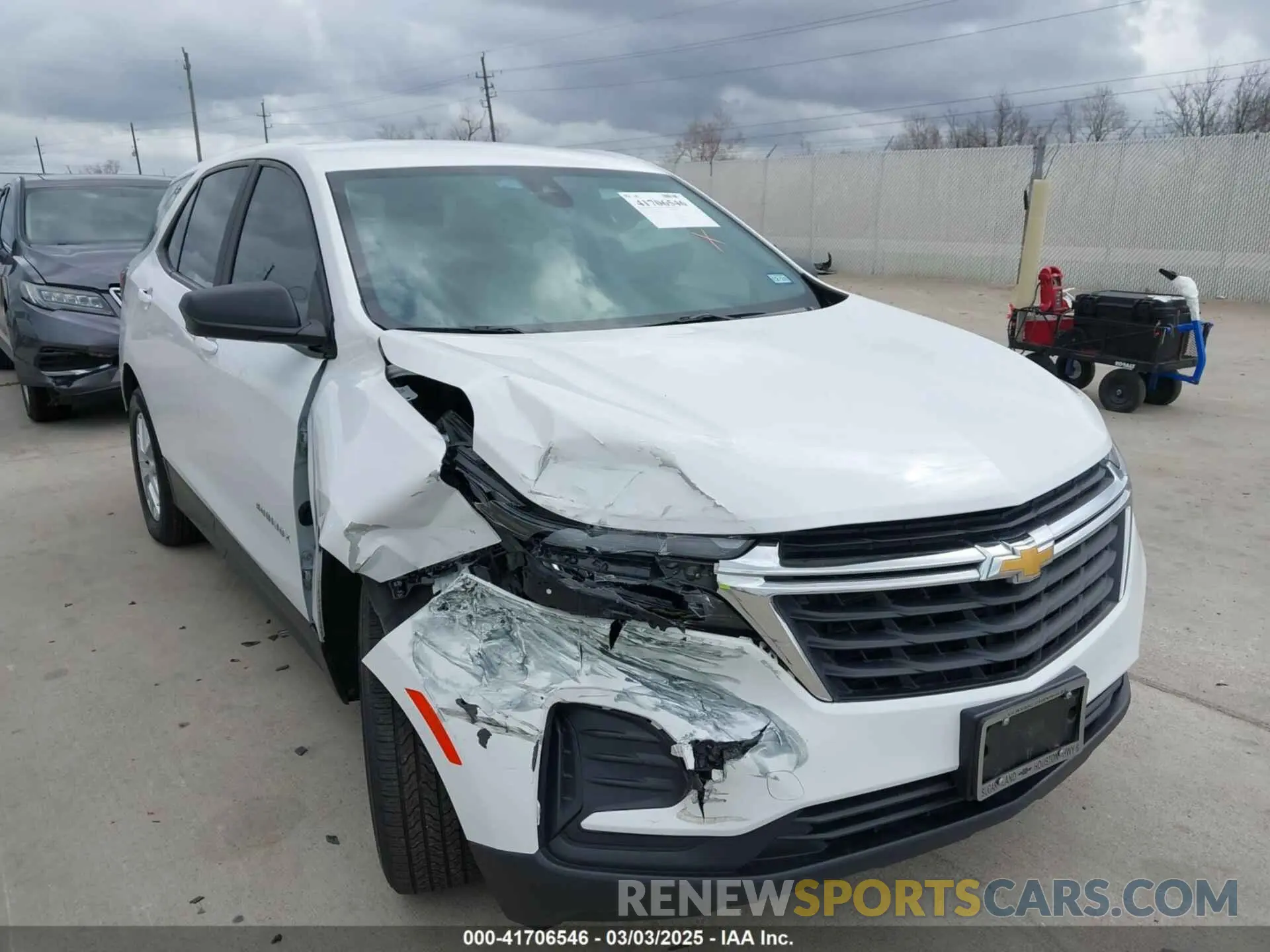 6 fotografías del automóvil dañado 3GNAXHEG0PL168018 CHEVROLET EQUINOX 2023