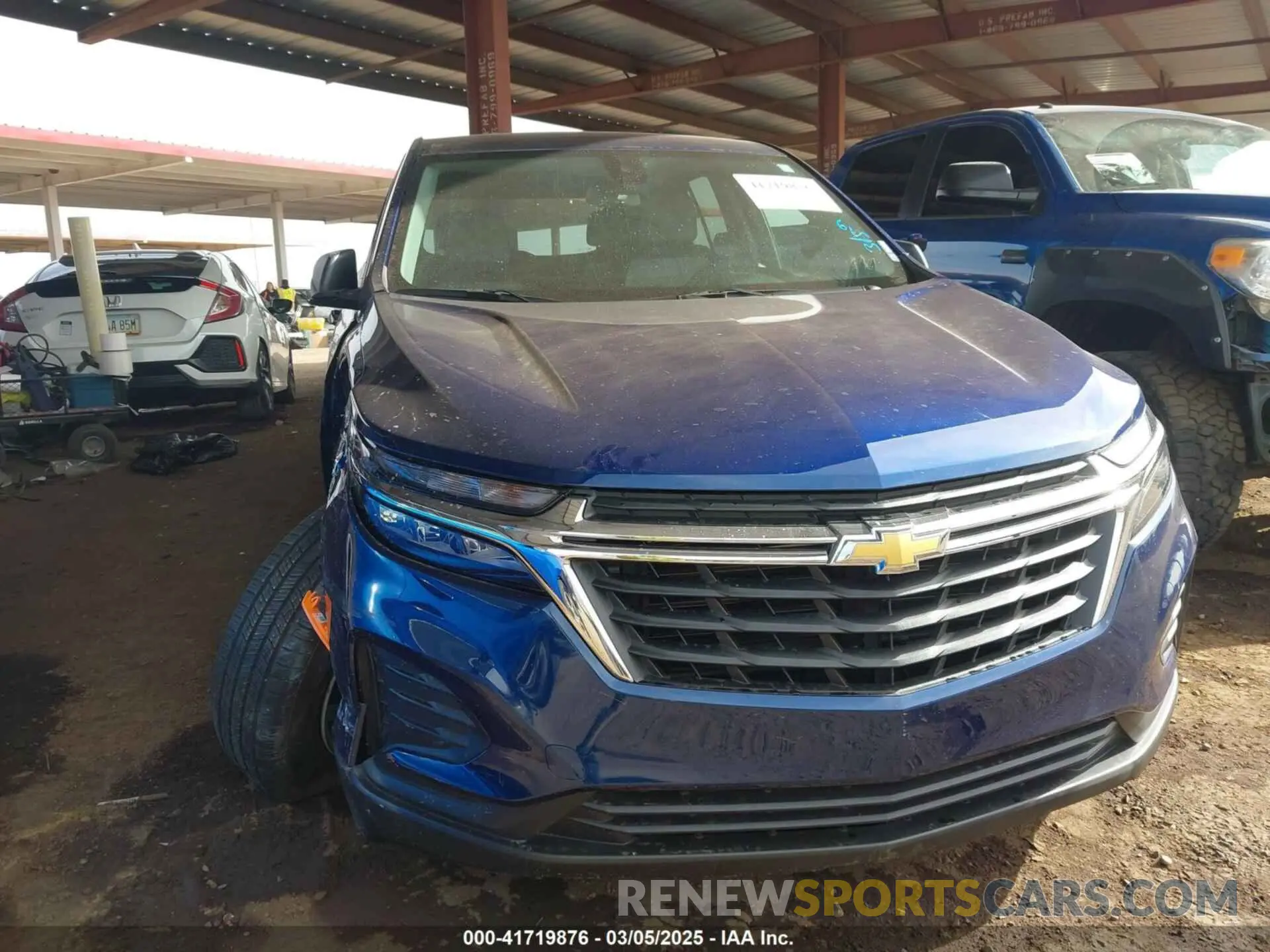 6 fotografías del automóvil dañado 3GNAXHEG1PL166357 CHEVROLET EQUINOX 2023