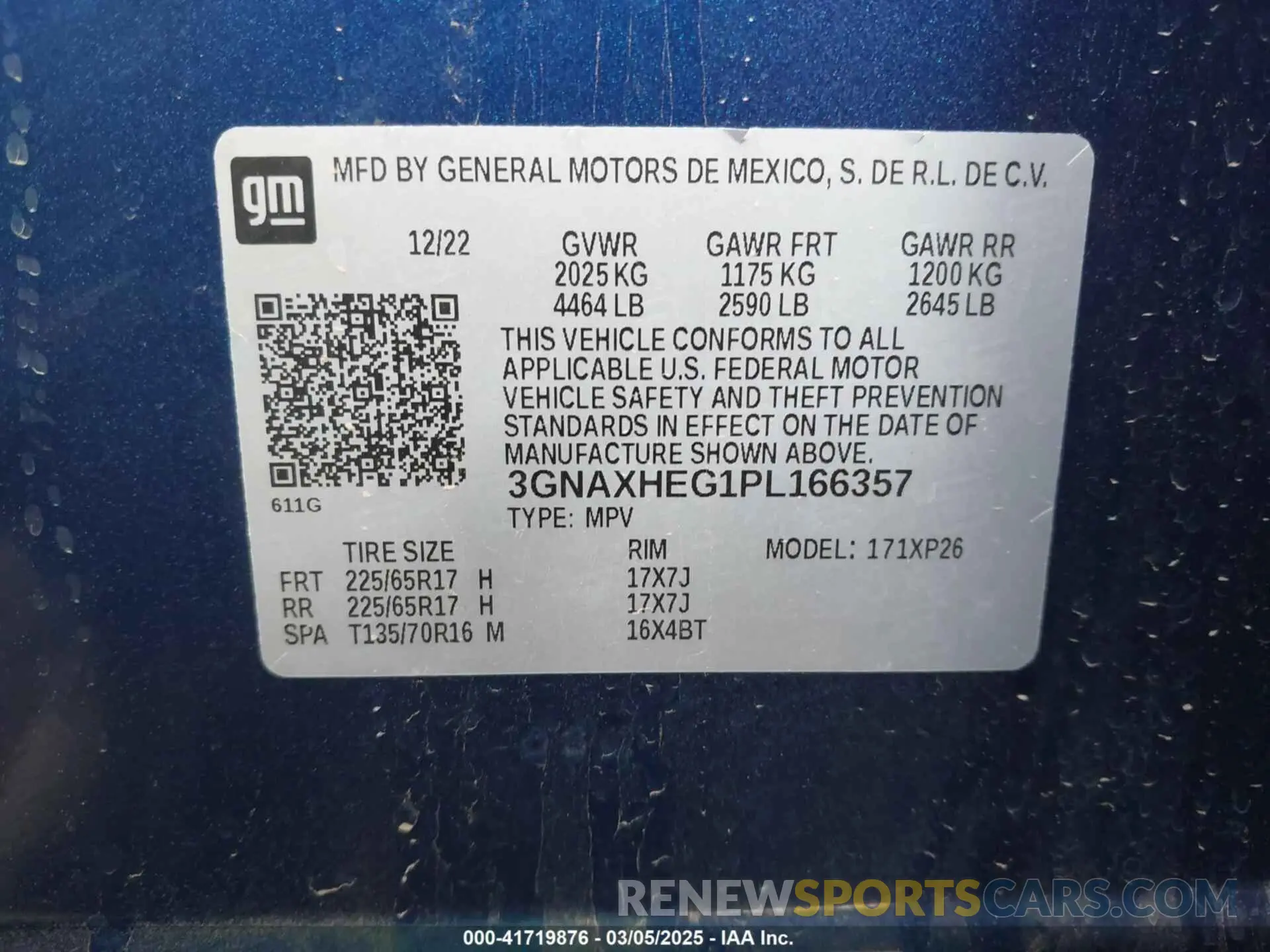 9 fotografías del automóvil dañado 3GNAXHEG1PL166357 CHEVROLET EQUINOX 2023
