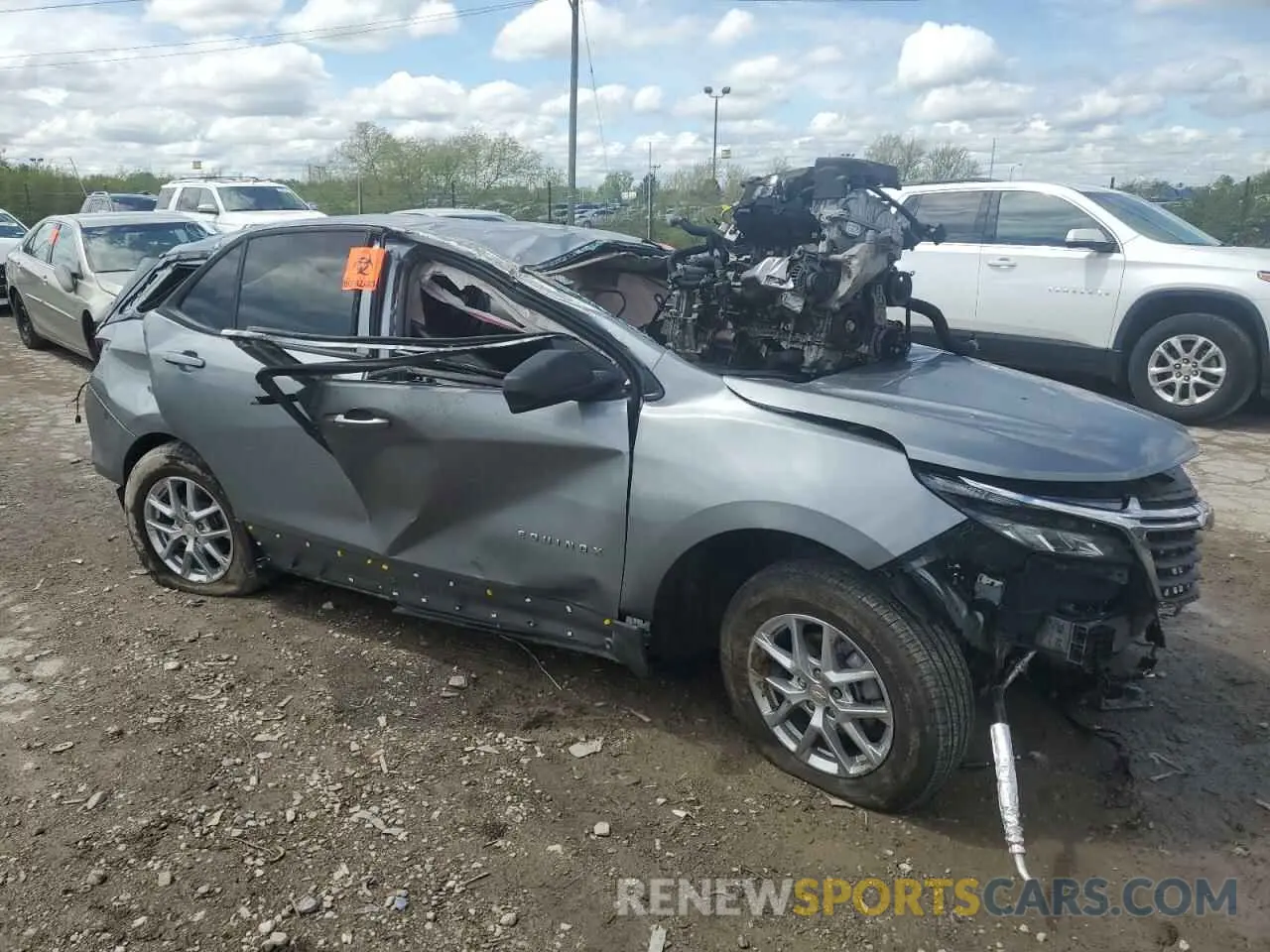 4 fotografías del automóvil dañado 3GNAXHEG3PL120772 CHEVROLET EQUINOX 2023