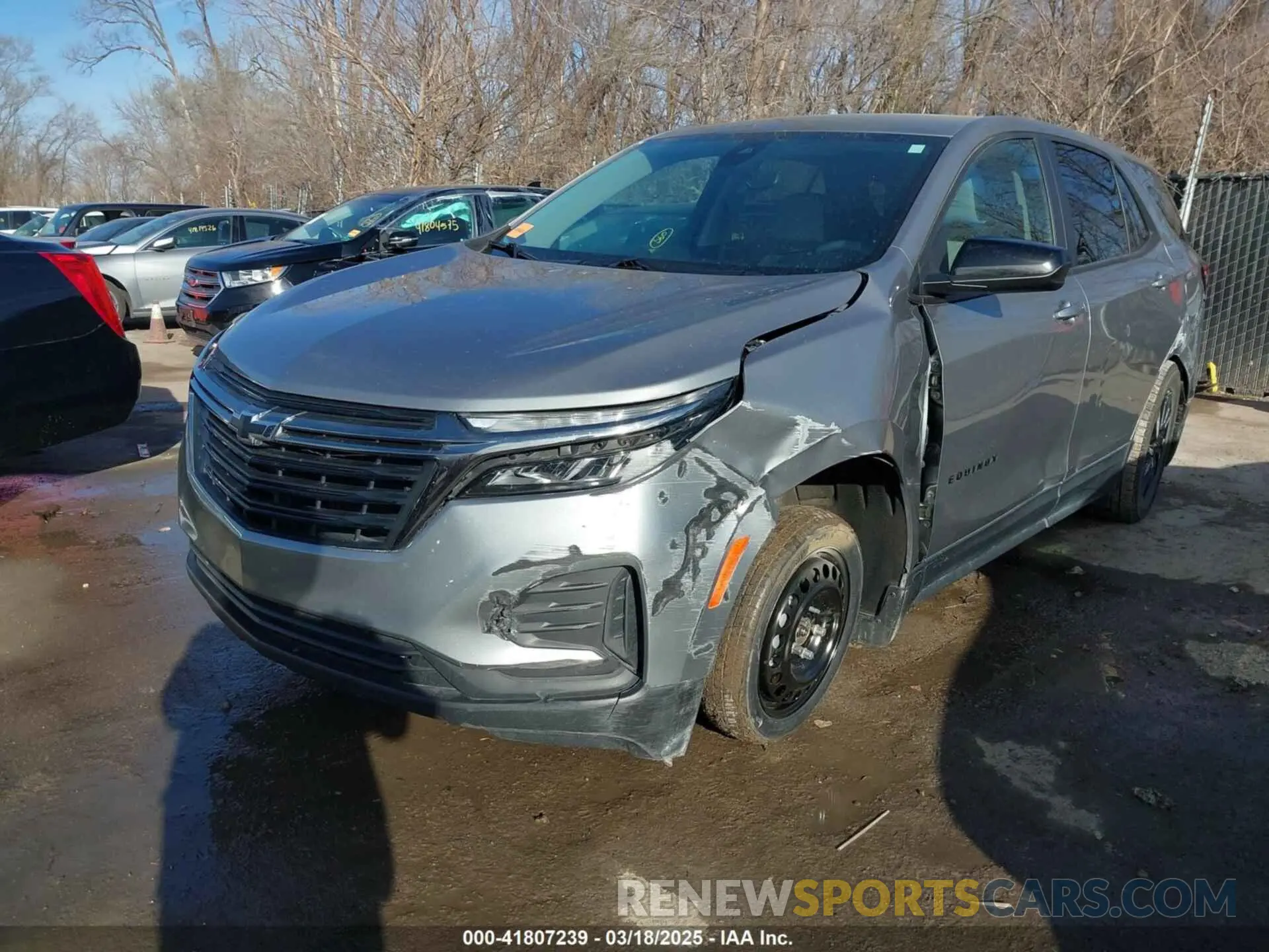 2 fotografías del automóvil dañado 3GNAXHEG7PL128521 CHEVROLET EQUINOX 2023