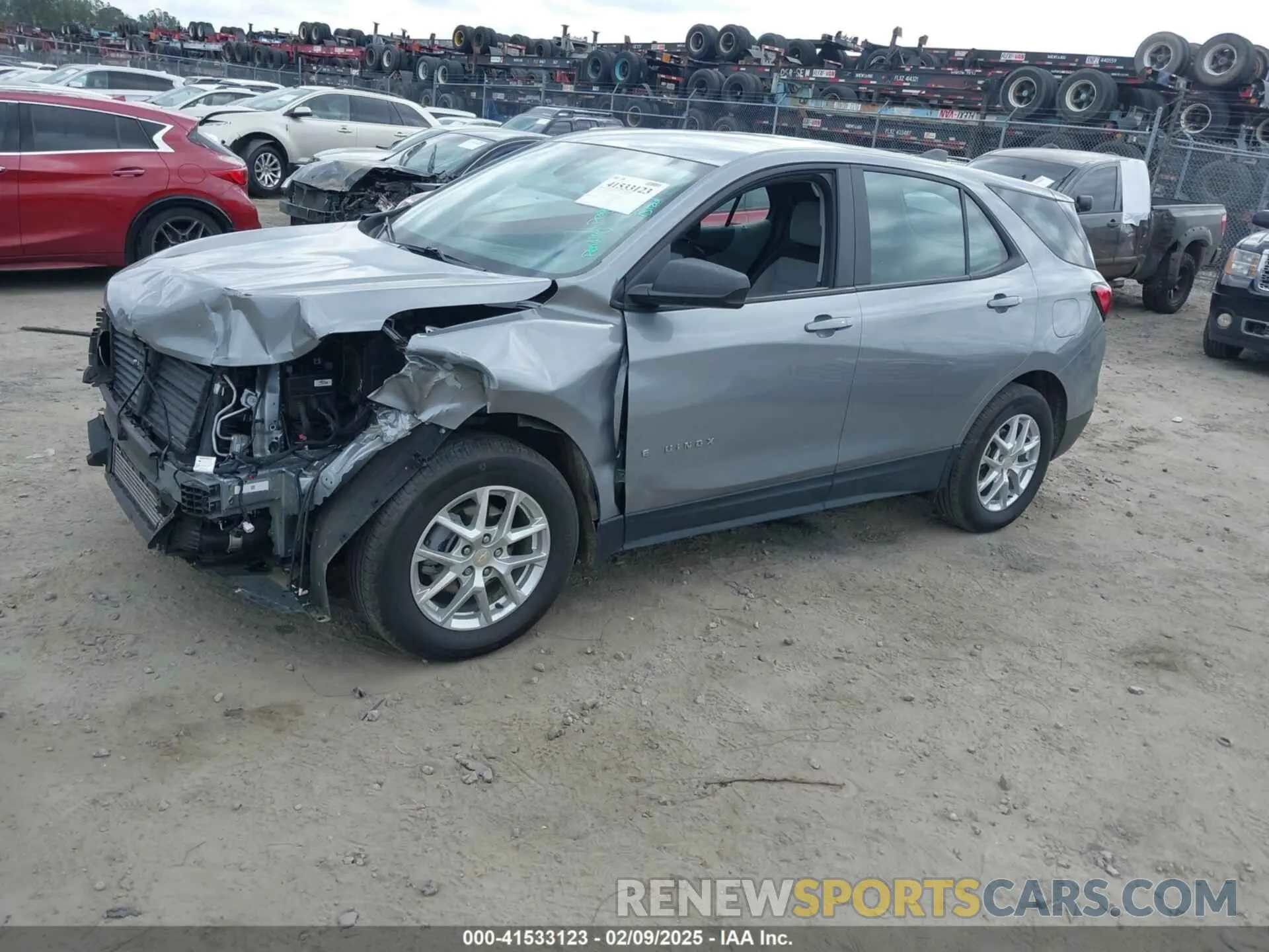 2 fotografías del automóvil dañado 3GNAXHEG8PL212556 CHEVROLET EQUINOX 2023