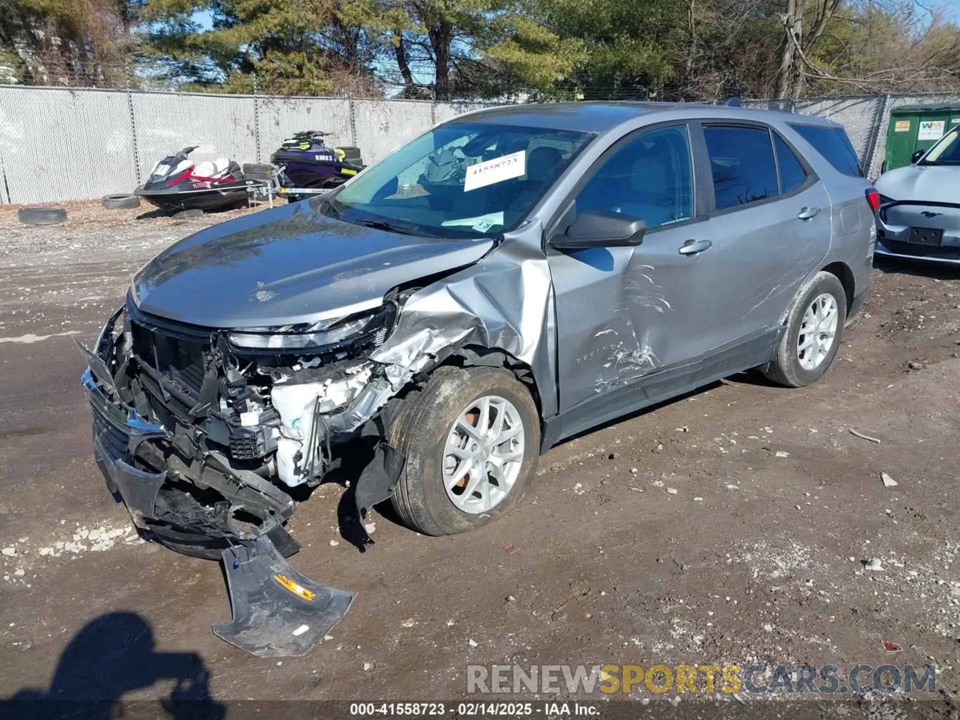 2 fotografías del automóvil dañado 3GNAXHEG9PL176294 CHEVROLET EQUINOX 2023