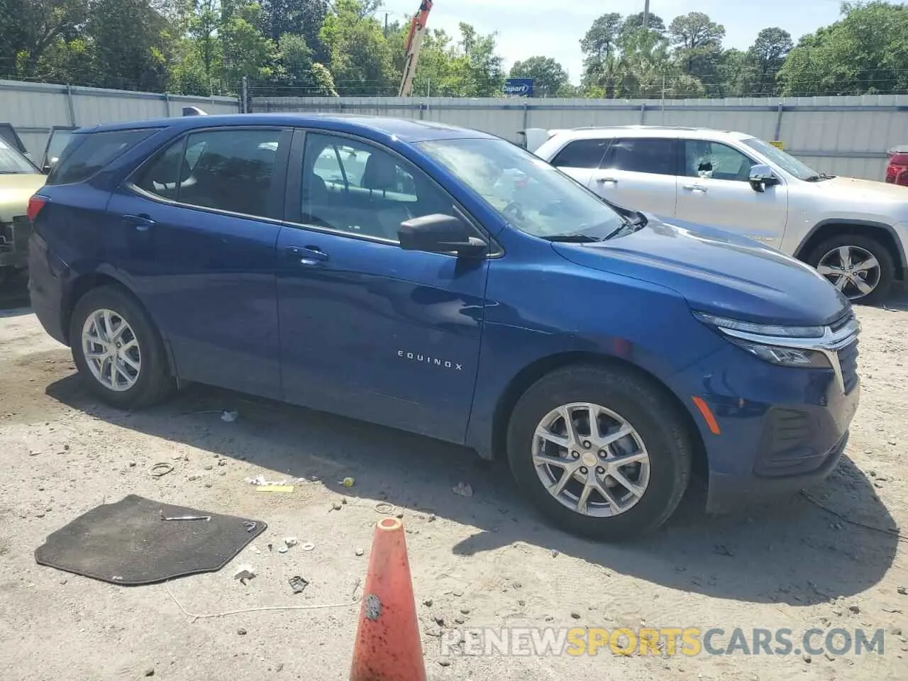 4 fotografías del automóvil dañado 3GNAXHEG9PL186436 CHEVROLET EQUINOX 2023