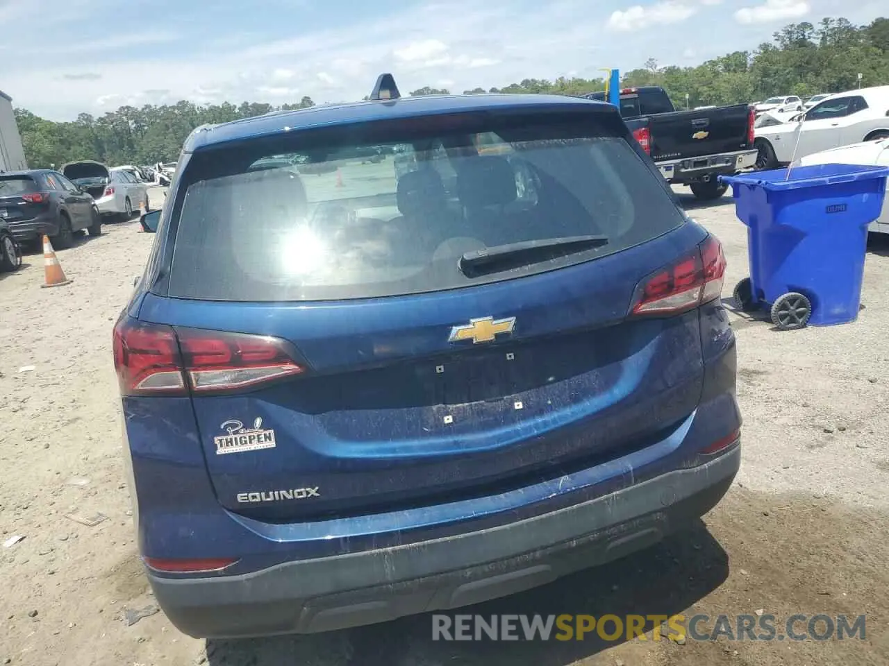6 fotografías del automóvil dañado 3GNAXHEG9PL186436 CHEVROLET EQUINOX 2023