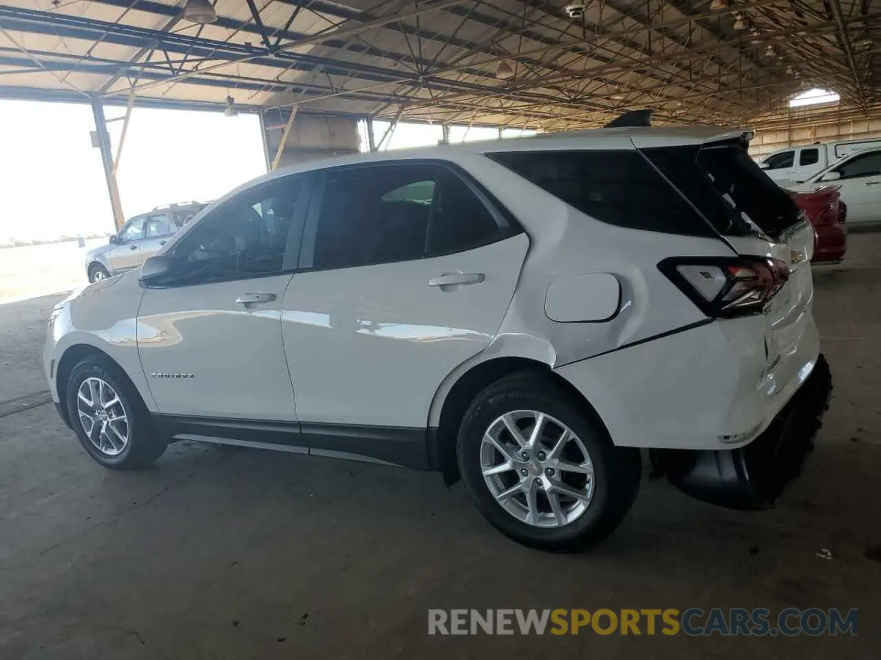 2 fotografías del automóvil dañado 3GNAXHEG9PL243427 CHEVROLET EQUINOX 2023