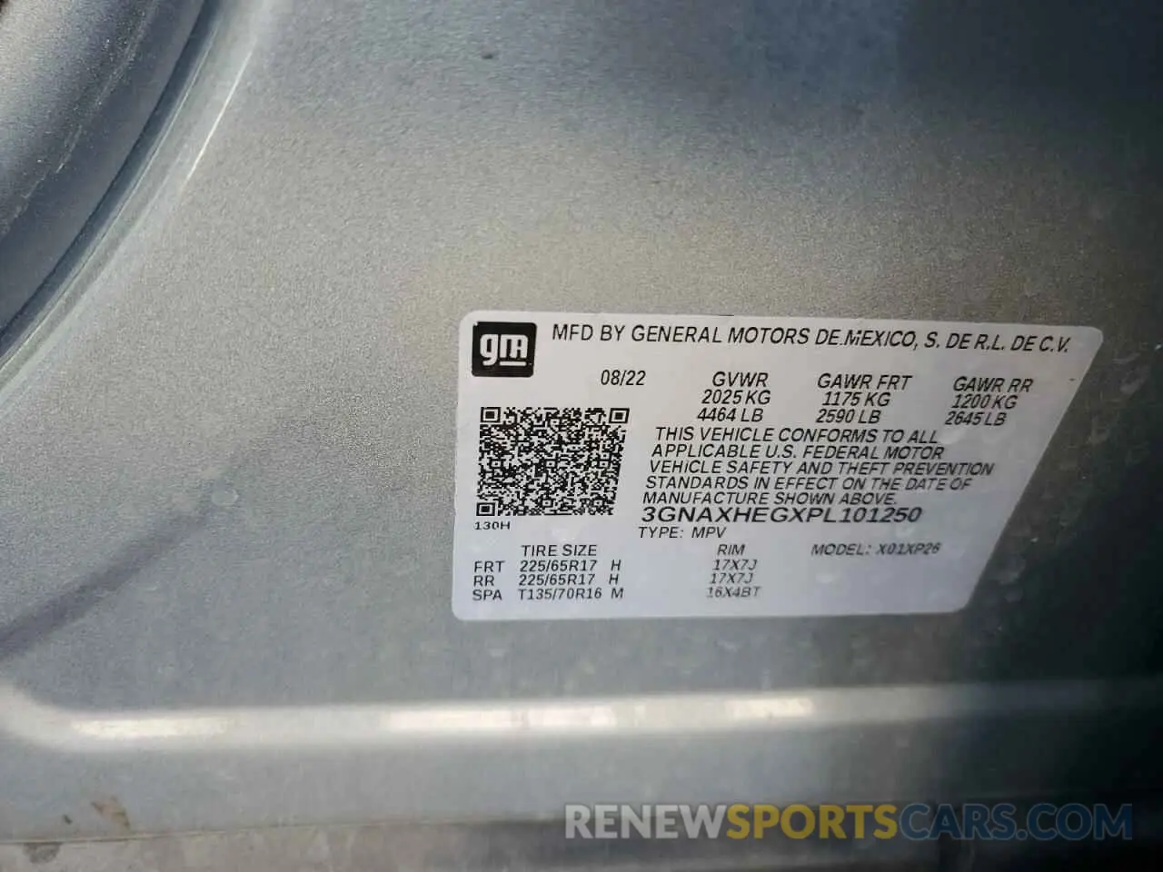 15 fotografías del automóvil dañado 3GNAXHEGXPL101250 CHEVROLET EQUINOX 2023