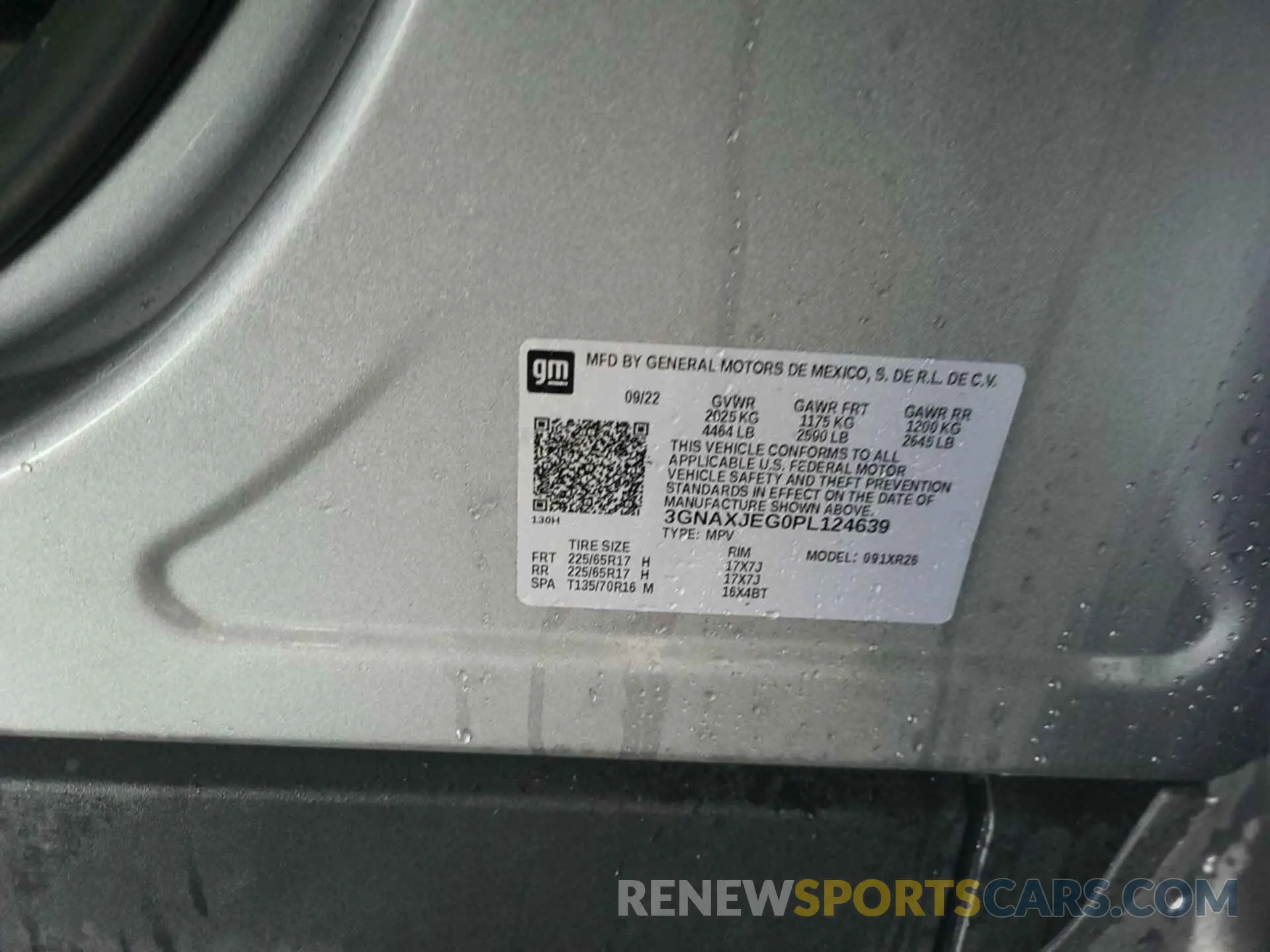 18 fotografías del automóvil dañado 3GNAXJEG0PL124639 CHEVROLET EQUINOX 2023