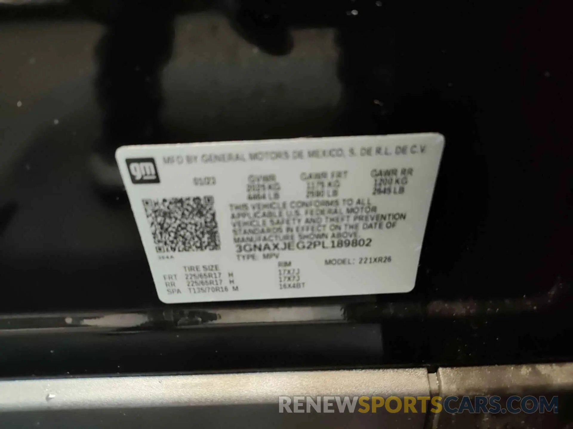 8 fotografías del automóvil dañado 3GNAXJEG2PL189802 CHEVROLET EQUINOX 2023