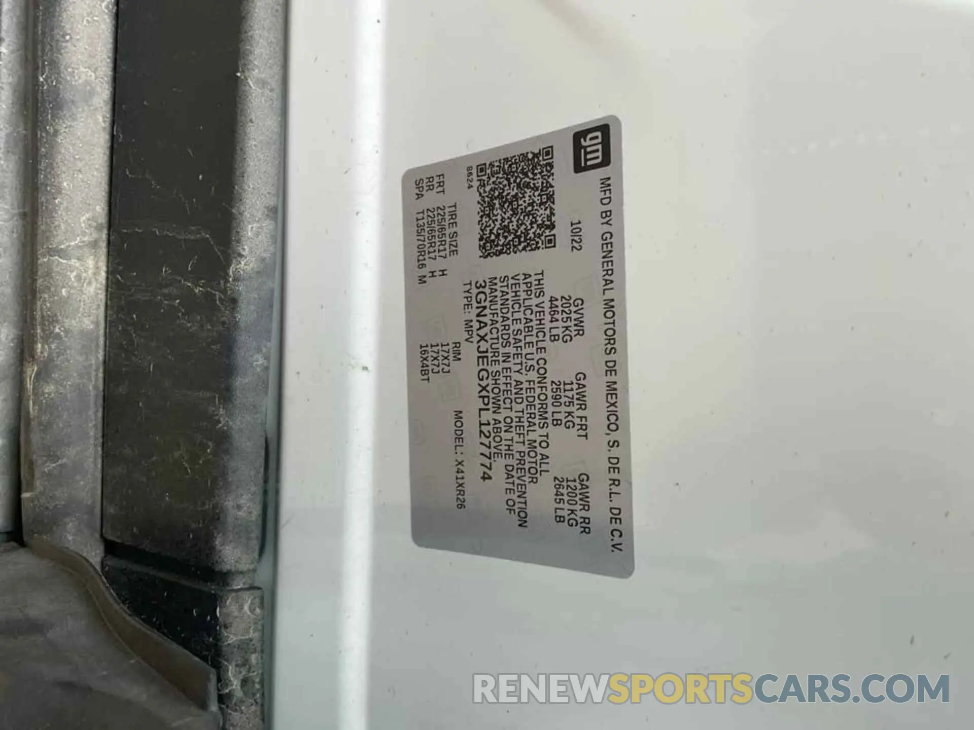 18 fotografías del automóvil dañado 3GNAXJEGXPL127774 CHEVROLET EQUINOX 2023
