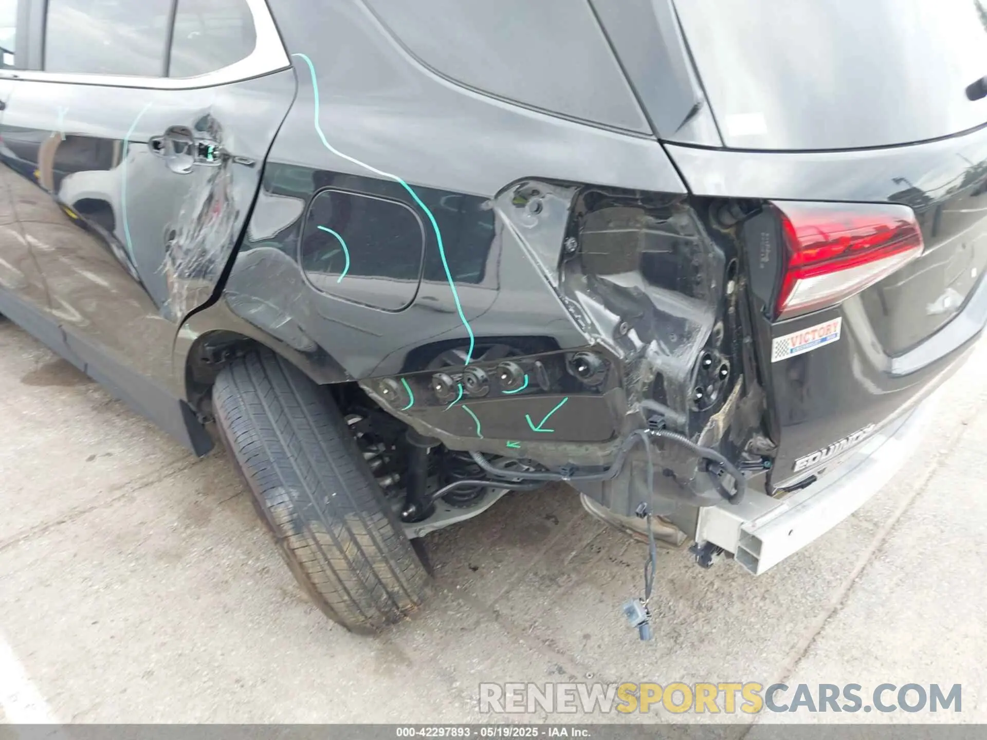 6 fotografías del automóvil dañado 3GNAXKEG0PL204271 CHEVROLET EQUINOX 2023