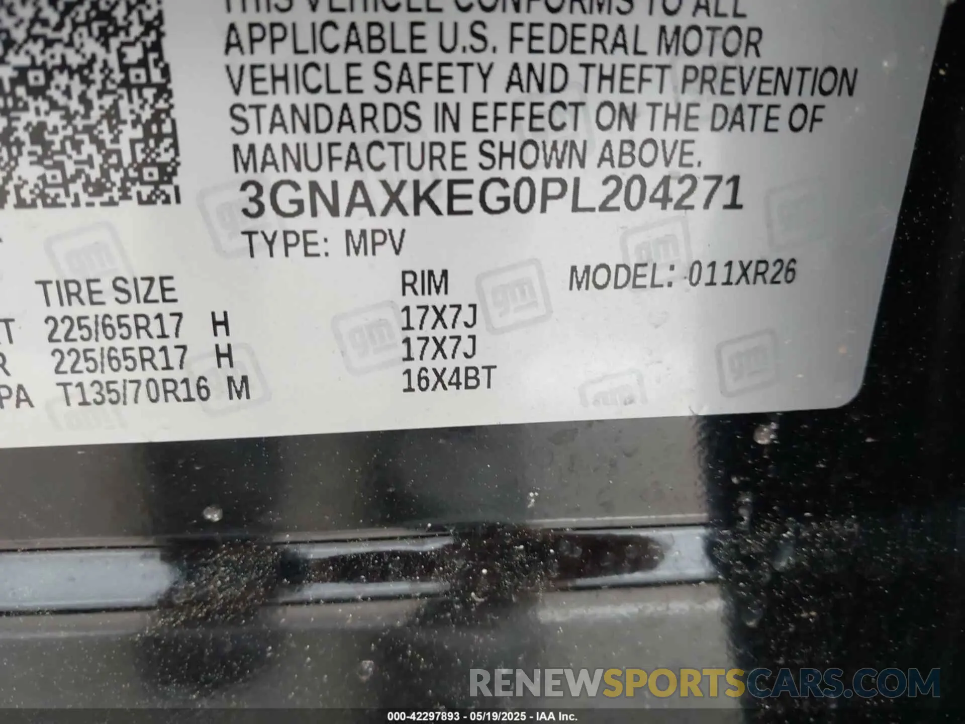 9 fotografías del automóvil dañado 3GNAXKEG0PL204271 CHEVROLET EQUINOX 2023