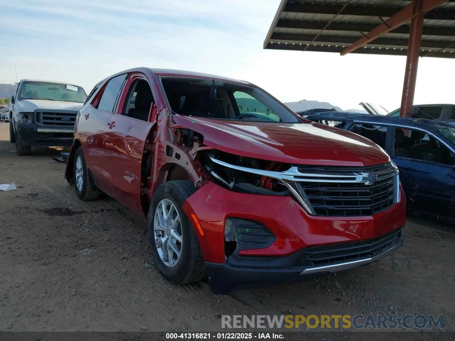 1 fotografías del automóvil dañado 3GNAXKEG3PL134314 CHEVROLET EQUINOX 2023