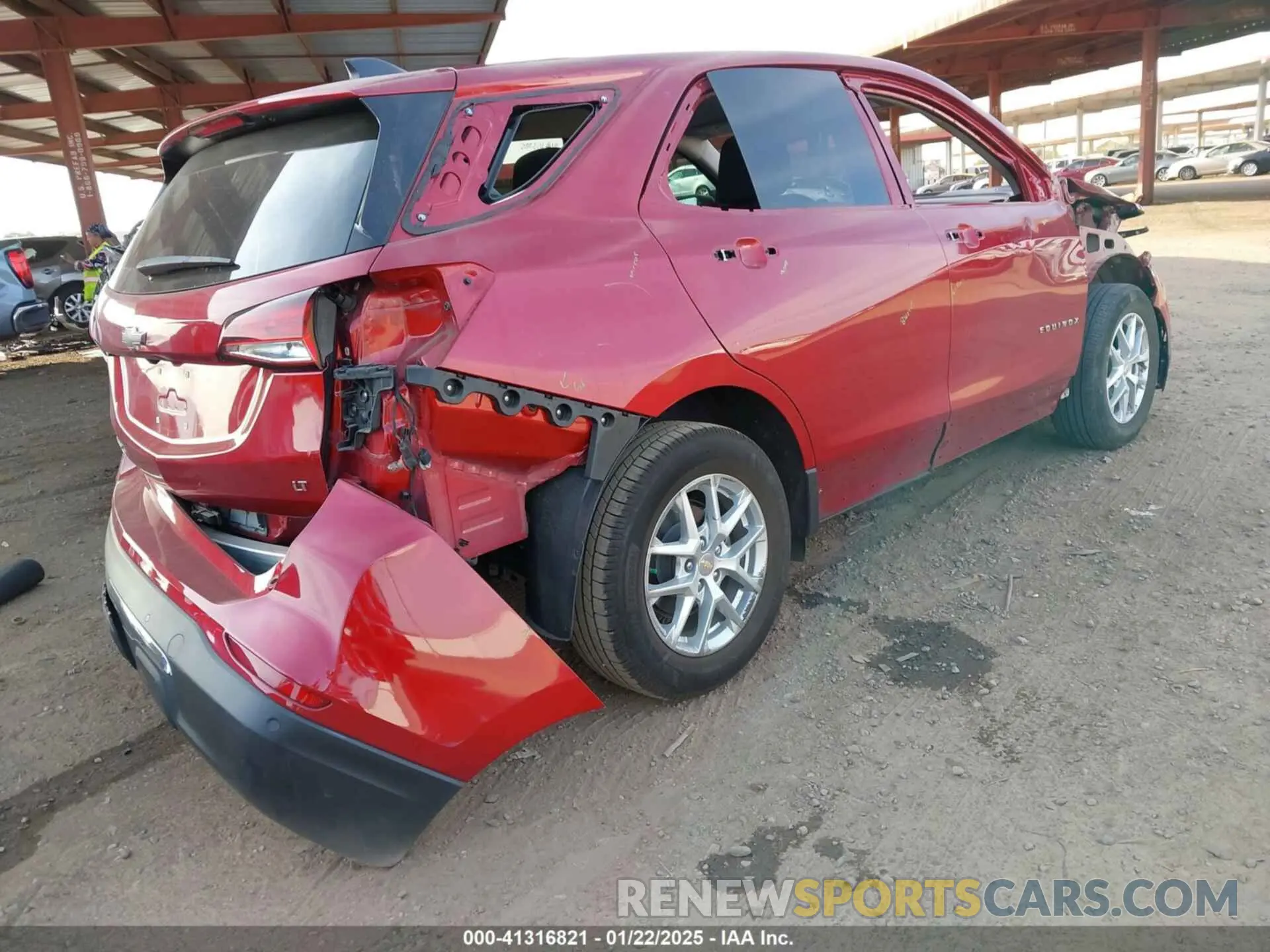 4 fotografías del automóvil dañado 3GNAXKEG3PL134314 CHEVROLET EQUINOX 2023