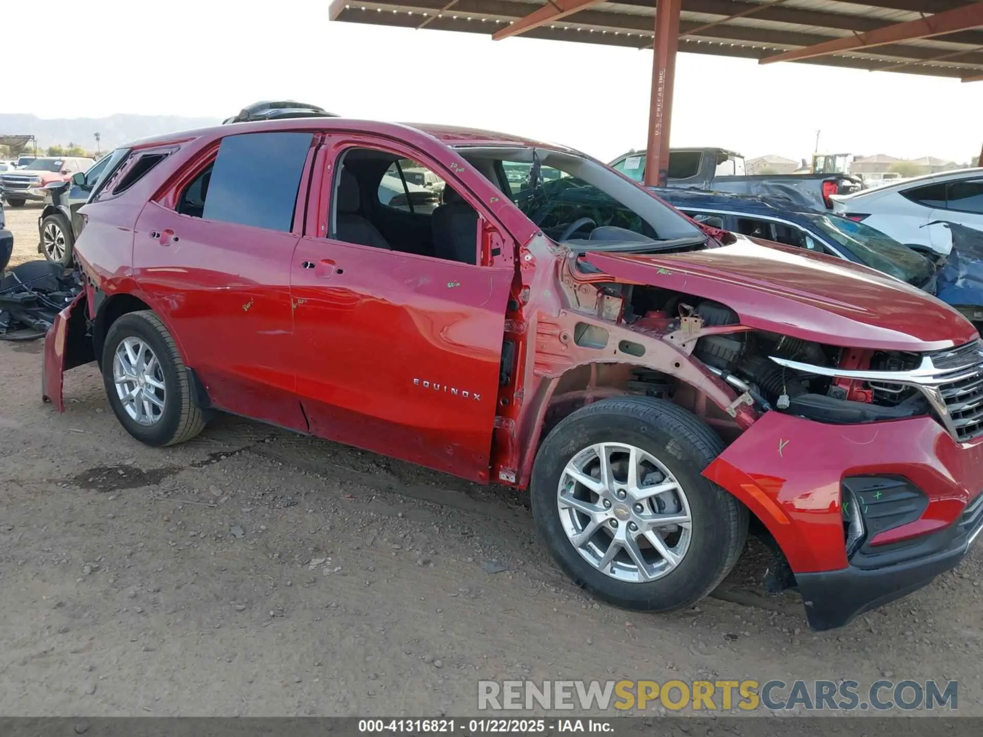 6 fotografías del automóvil dañado 3GNAXKEG3PL134314 CHEVROLET EQUINOX 2023