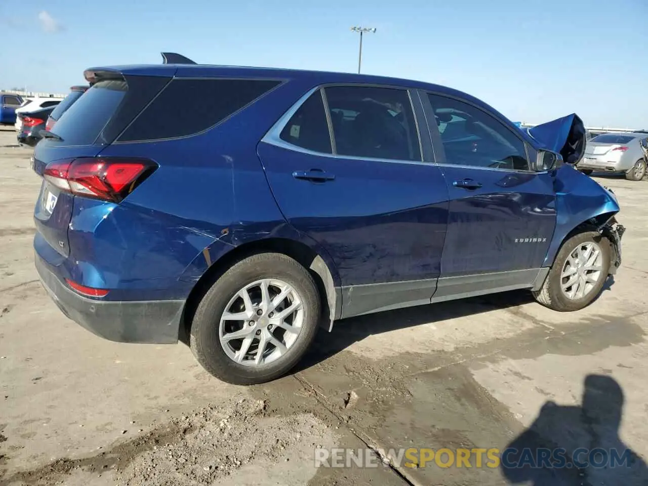 3 fotografías del automóvil dañado 3GNAXKEG4PS142301 CHEVROLET EQUINOX 2023