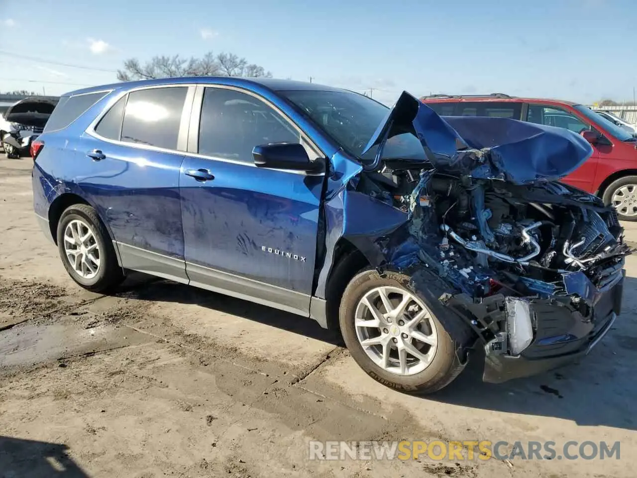 4 fotografías del automóvil dañado 3GNAXKEG4PS142301 CHEVROLET EQUINOX 2023