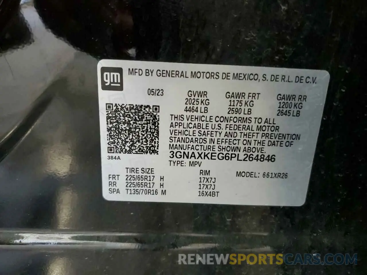 13 fotografías del automóvil dañado 3GNAXKEG6PL264846 CHEVROLET EQUINOX 2023