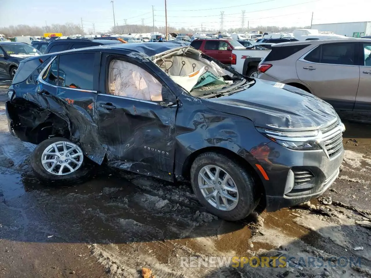 4 fotografías del automóvil dañado 3GNAXKEG7PS119644 CHEVROLET EQUINOX 2023