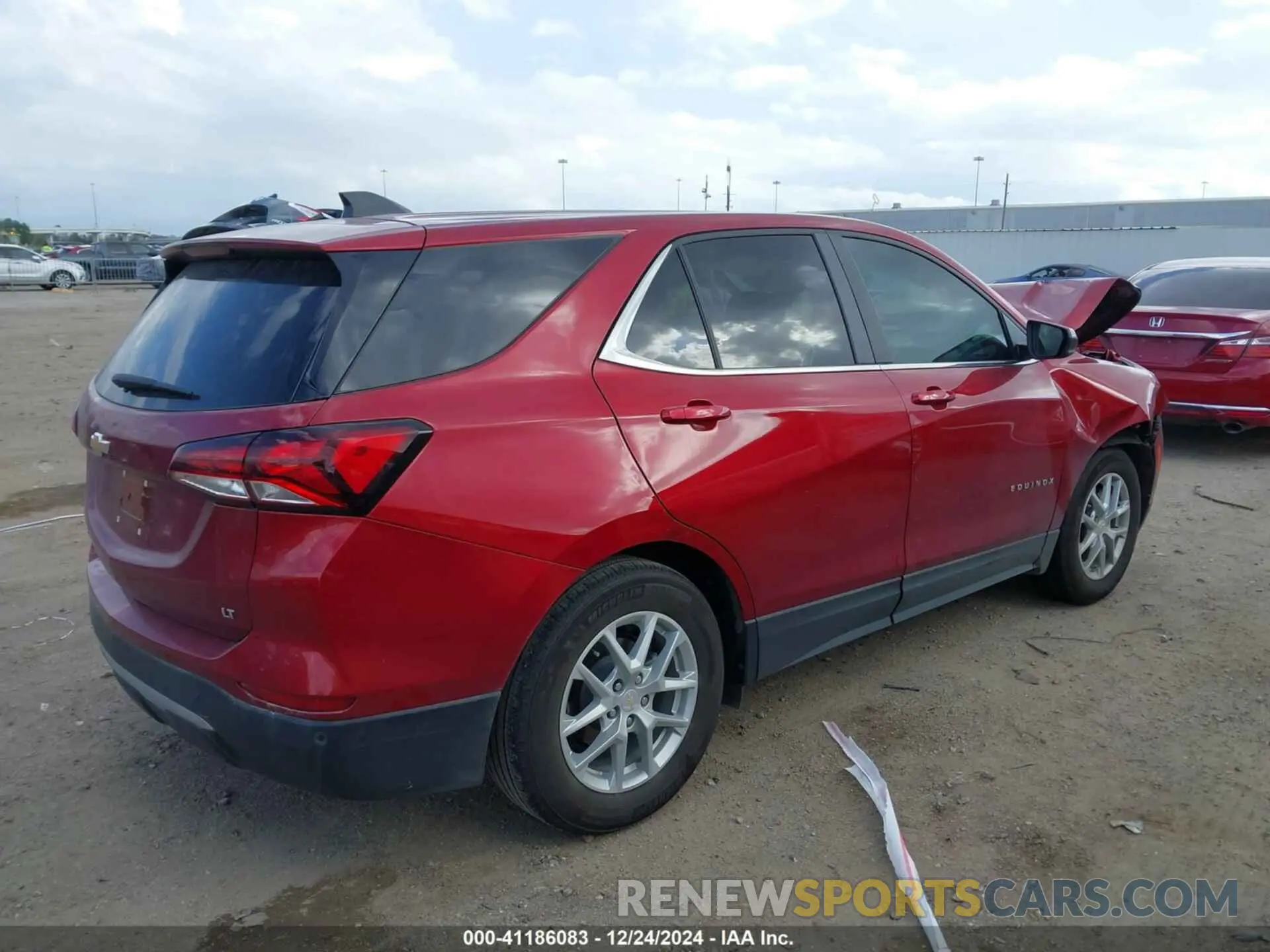 4 fotografías del automóvil dañado 3GNAXKEGXPS135367 CHEVROLET EQUINOX 2023
