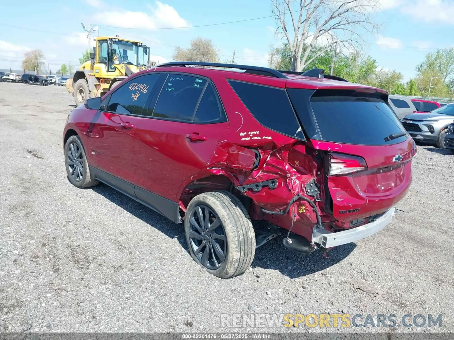 3 fotografías del automóvil dañado 3GNAXMEG1PS132644 CHEVROLET EQUINOX 2023