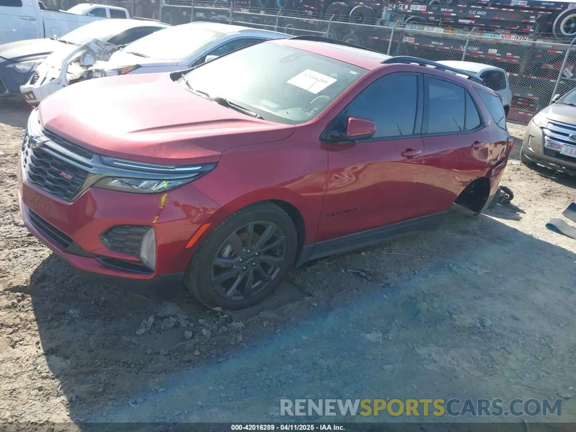 2 fotografías del automóvil dañado 3GNAXMEG7PS123060 CHEVROLET EQUINOX 2023
