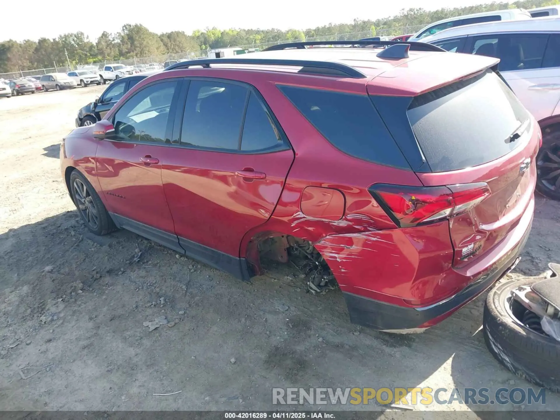 3 fotografías del automóvil dañado 3GNAXMEG7PS123060 CHEVROLET EQUINOX 2023
