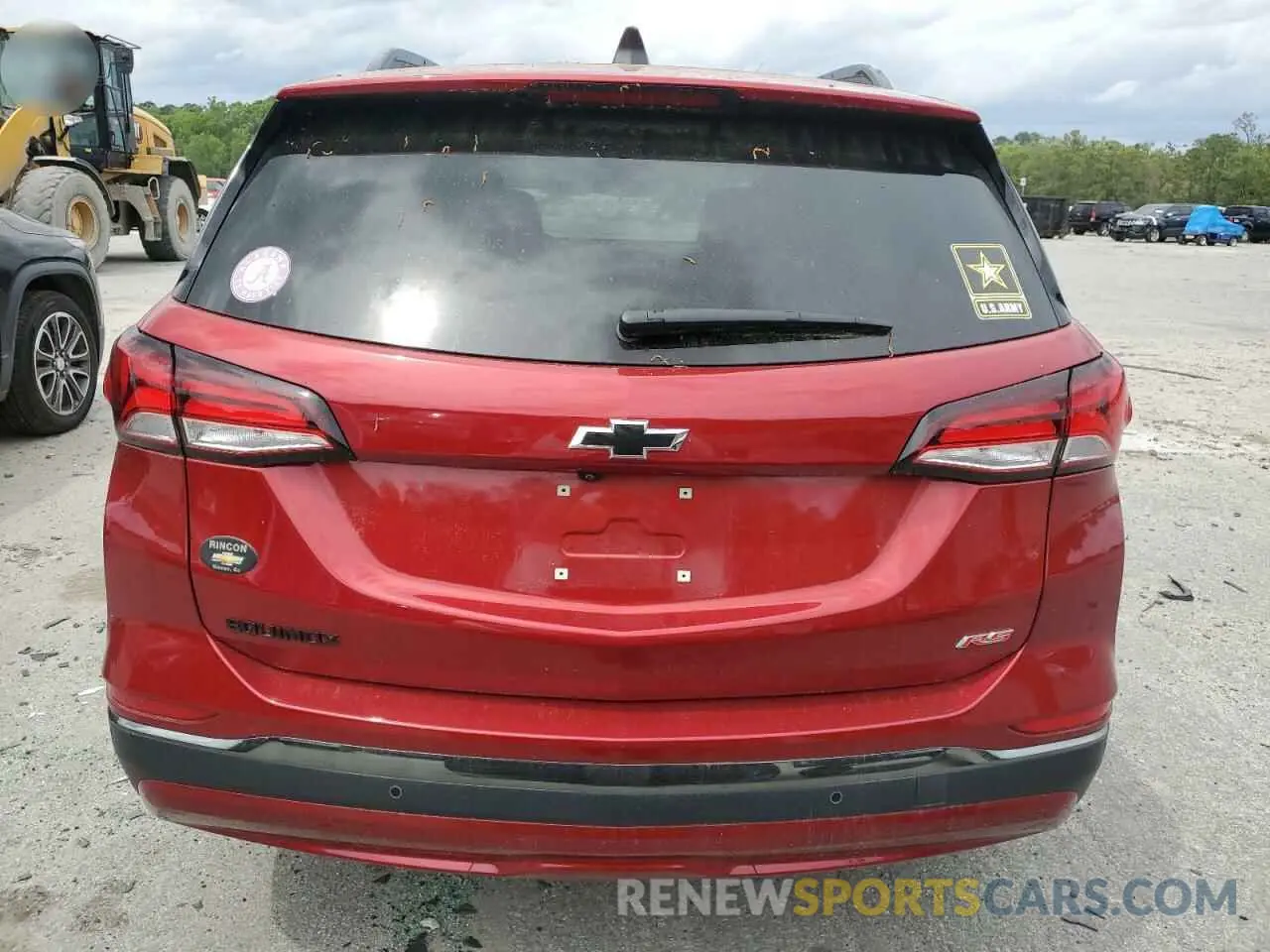 6 fotografías del automóvil dañado 3GNAXMEGXPL226645 CHEVROLET EQUINOX 2023