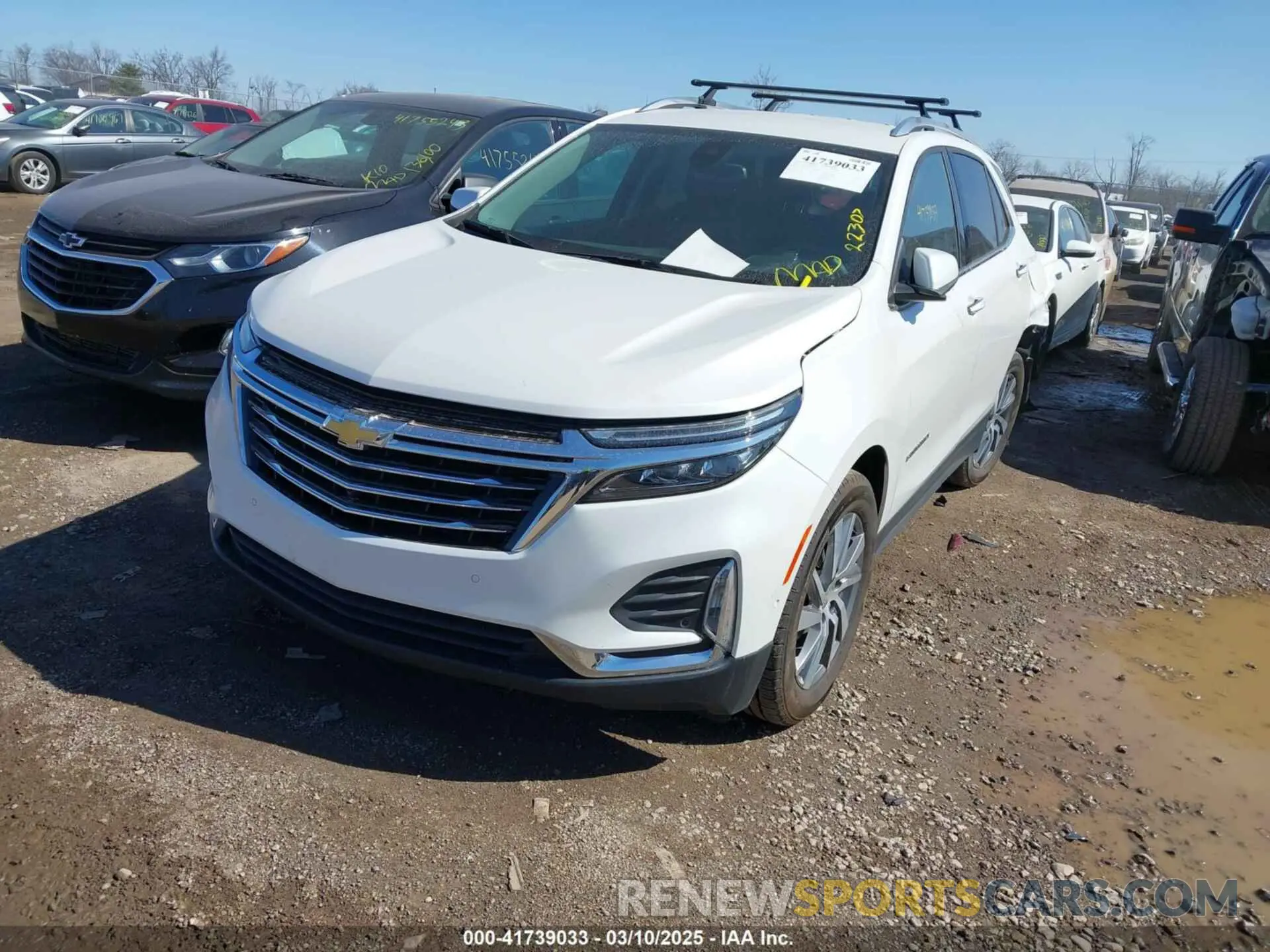 2 fotografías del automóvil dañado 3GNAXNEG7PL120174 CHEVROLET EQUINOX 2023