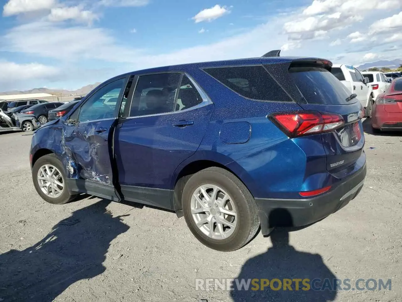 2 fotografías del automóvil dañado 3GNAXTEG1PL198163 CHEVROLET EQUINOX 2023