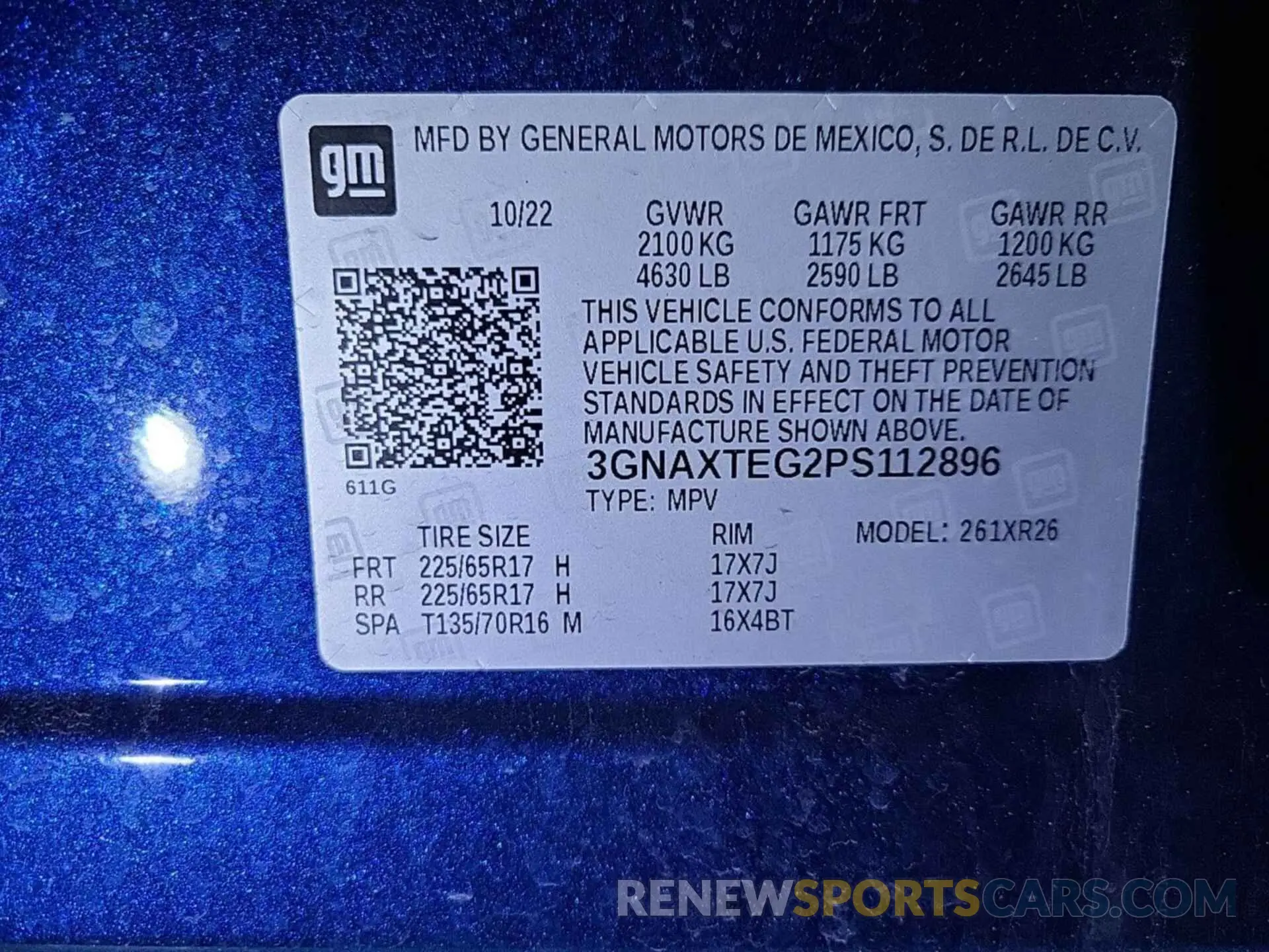 4 fotografías del automóvil dañado 3GNAXTEG2PS112896 CHEVROLET EQUINOX 2023