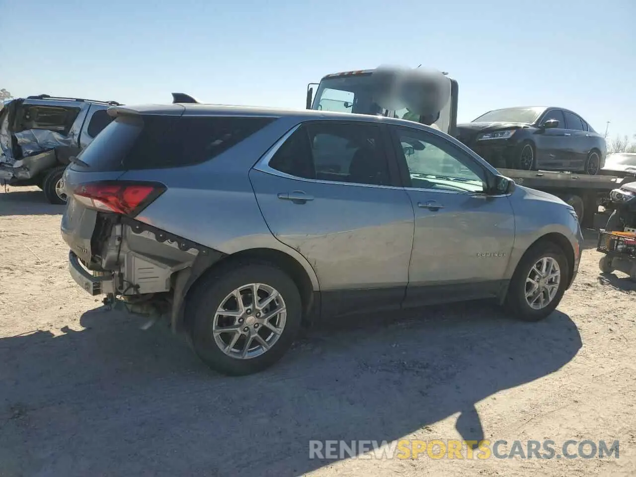3 fotografías del automóvil dañado 3GNAXTEG2PS209239 CHEVROLET EQUINOX 2023