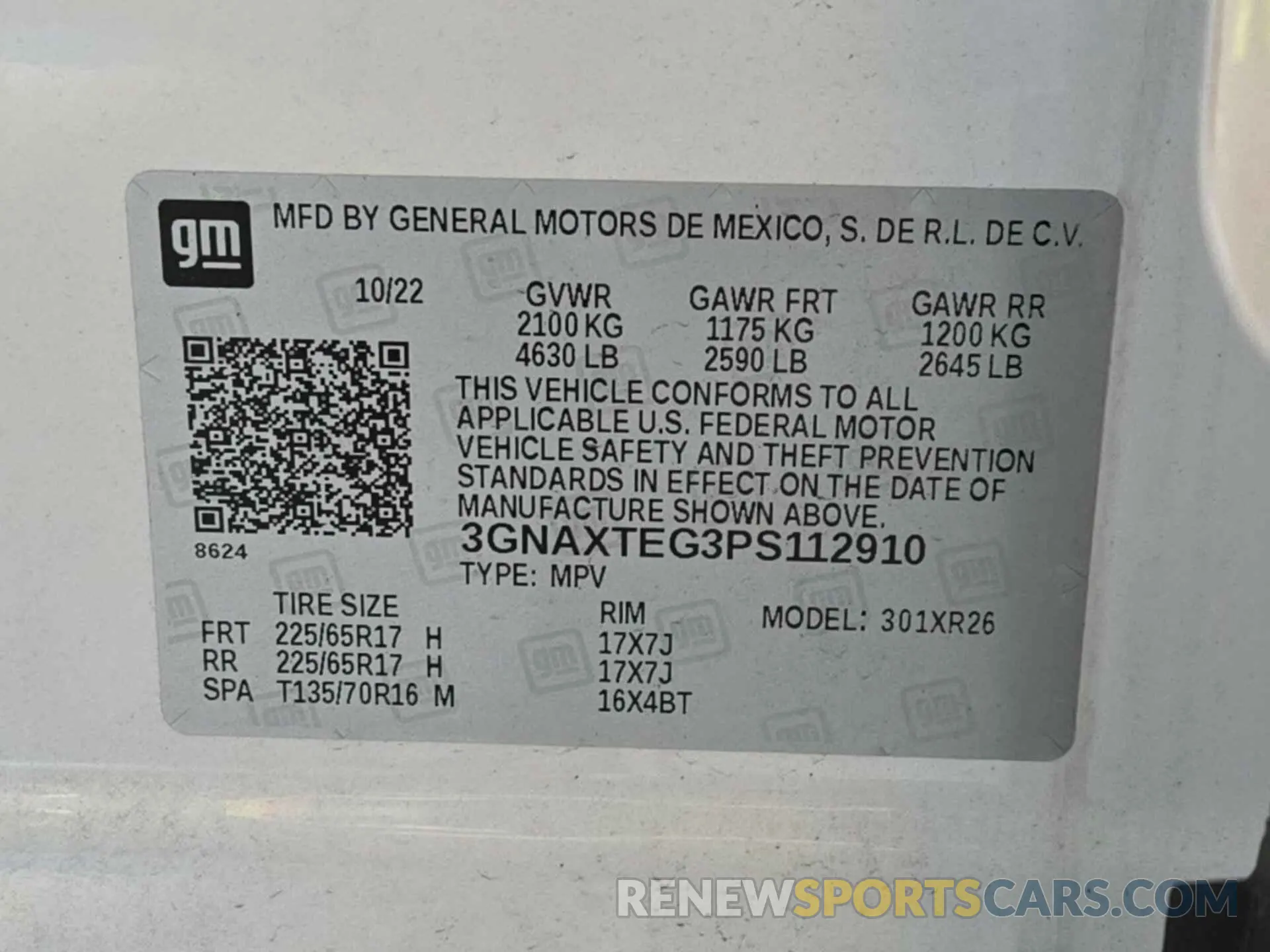 24 fotografías del automóvil dañado 3GNAXTEG3PS112910 CHEVROLET EQUINOX 2023