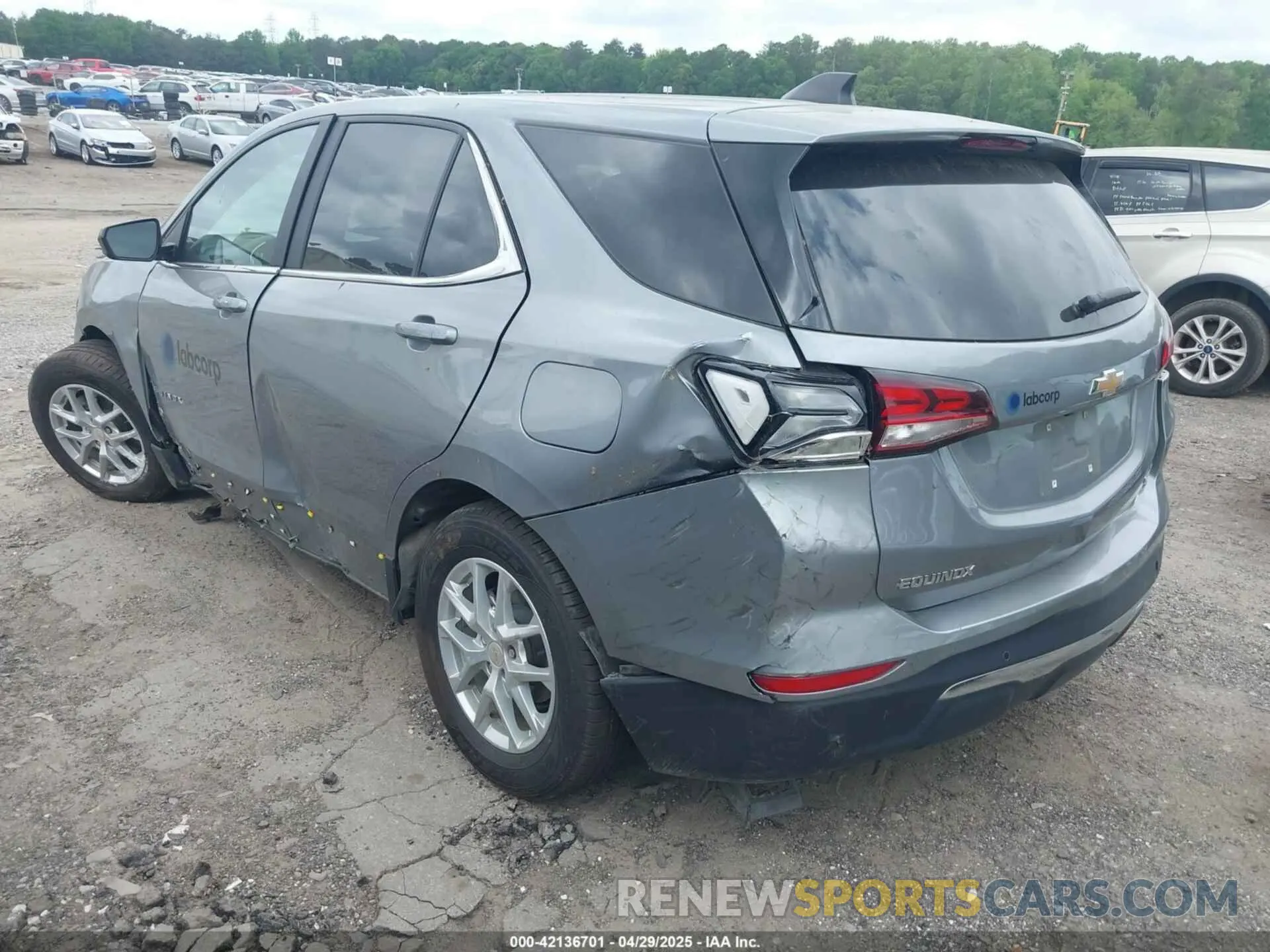 3 fotografías del automóvil dañado 3GNAXTEG5PL154697 CHEVROLET EQUINOX 2023
