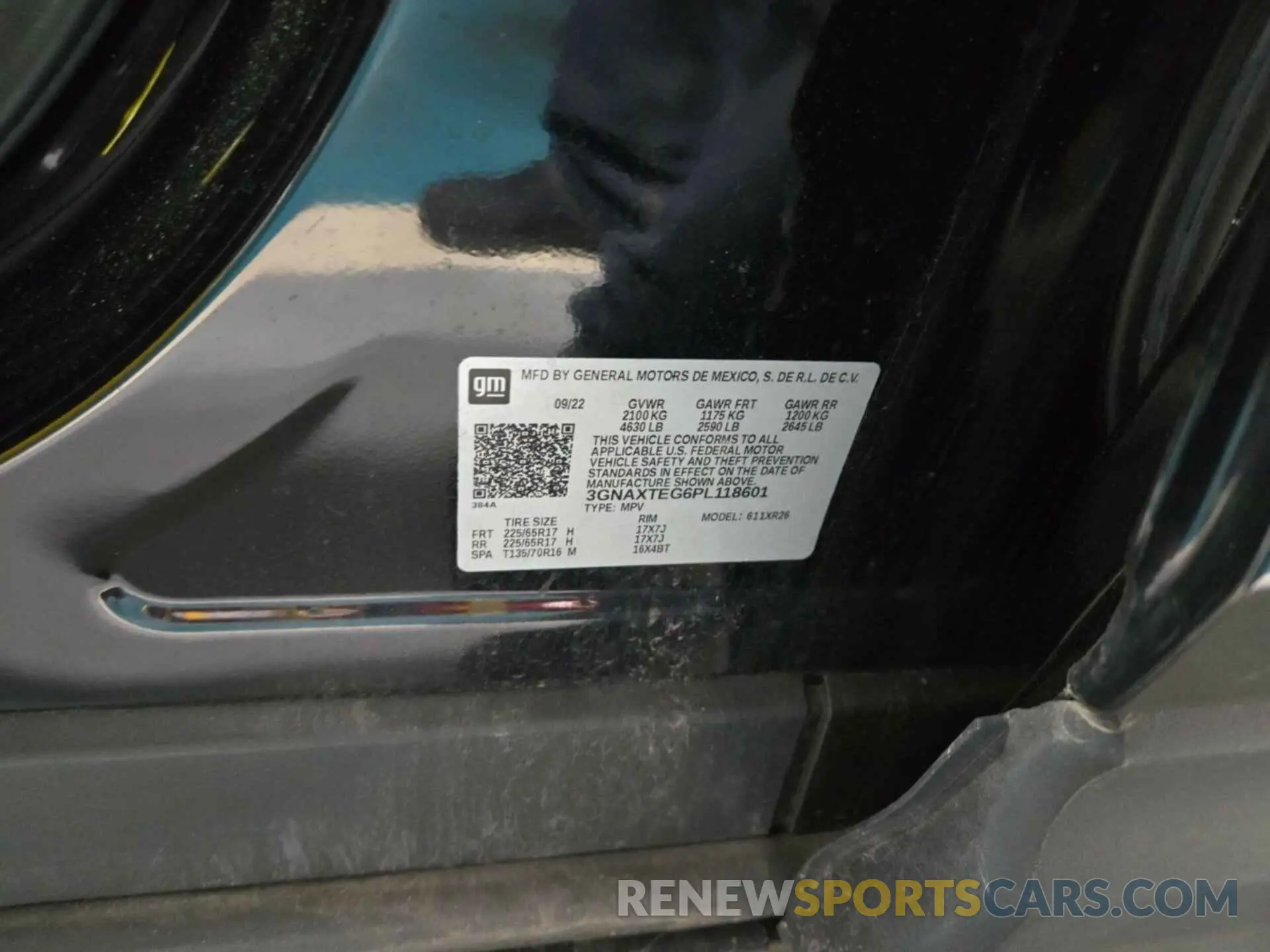 20 fotografías del automóvil dañado 3GNAXTEG6PL118601 CHEVROLET EQUINOX 2023