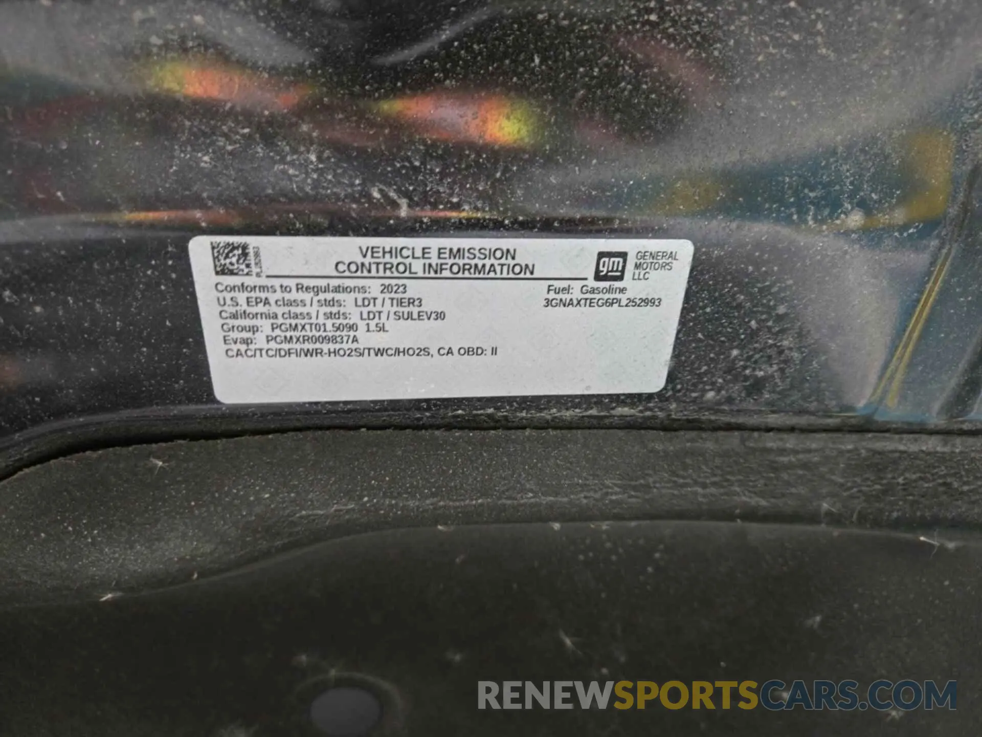 23 fotografías del automóvil dañado 3GNAXTEG6PL252993 CHEVROLET EQUINOX 2023