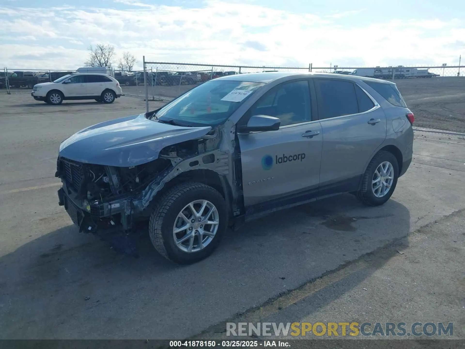 2 fotografías del automóvil dañado 3GNAXTEG7PL263842 CHEVROLET EQUINOX 2023
