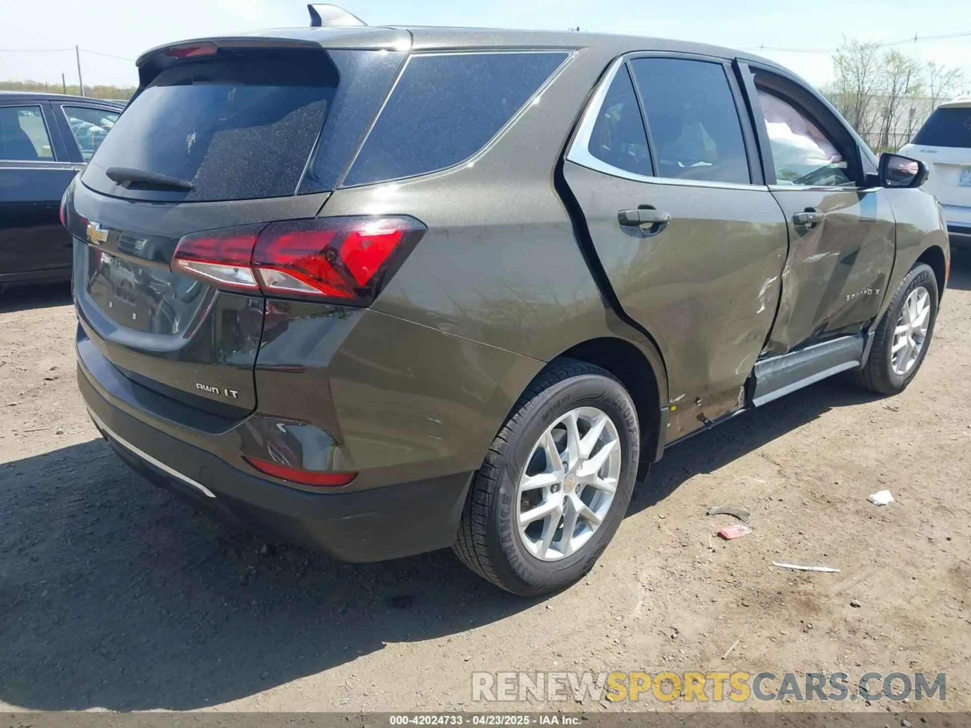 4 fotografías del automóvil dañado 3GNAXUEG0PL248041 CHEVROLET EQUINOX 2023