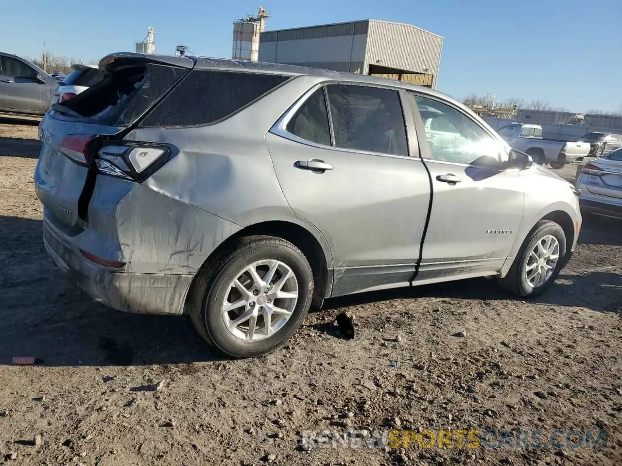 3 fotografías del automóvil dañado 3GNAXUEG2PS214253 CHEVROLET EQUINOX 2023