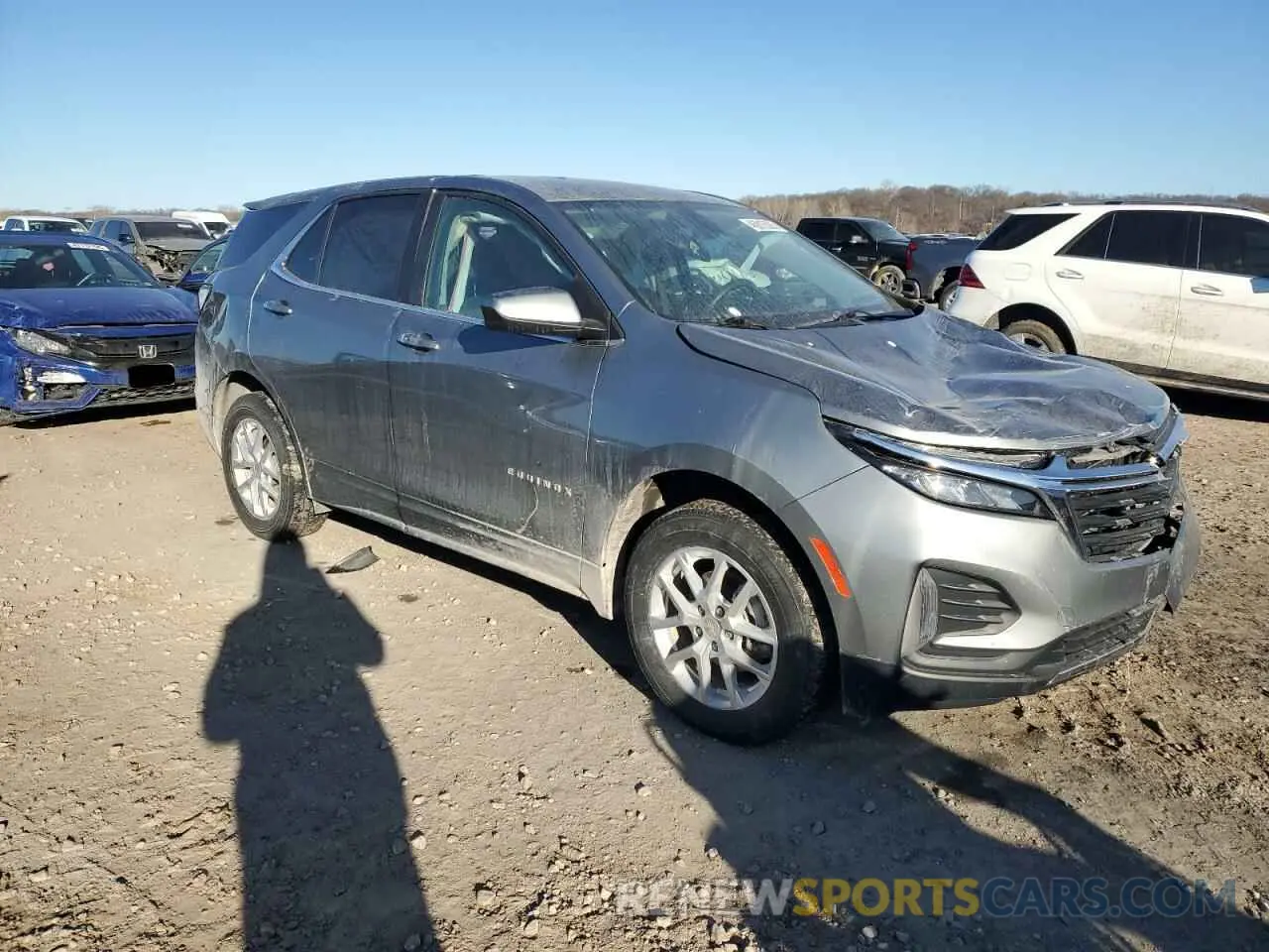 4 fotografías del automóvil dañado 3GNAXUEG2PS214253 CHEVROLET EQUINOX 2023